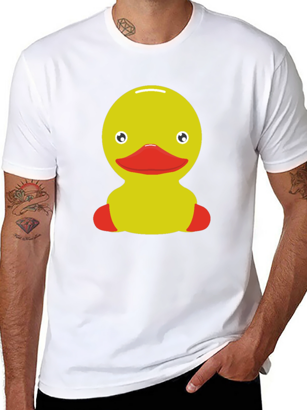 Rubber Duckie Graphic Tee - Novelty Print Shirt