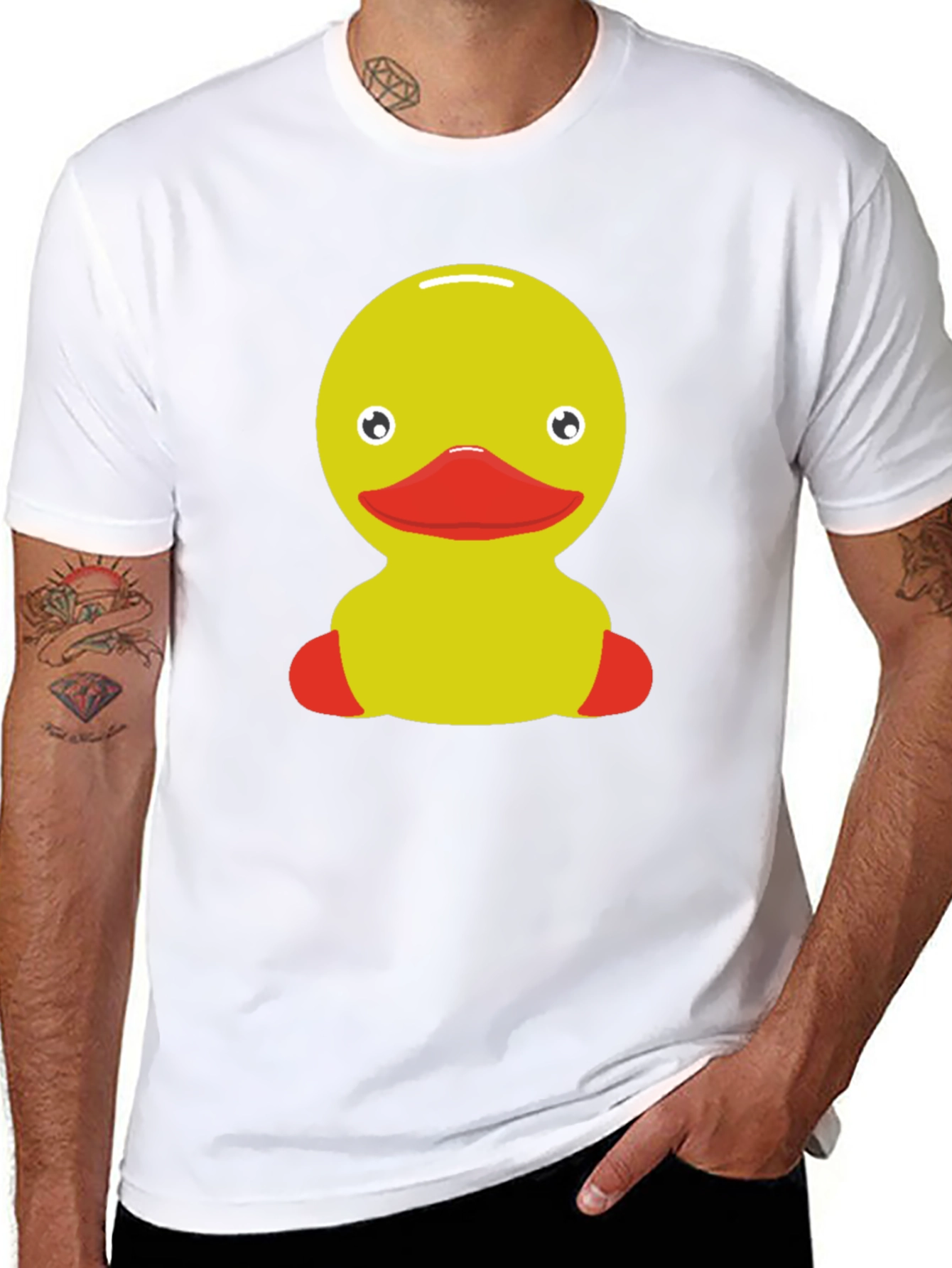 Rubber Duckie Graphic Tee - Novelty Print Shirt