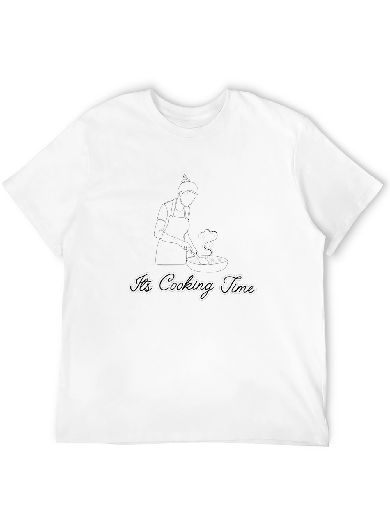 Its Cooking Time Black Graphic Tee