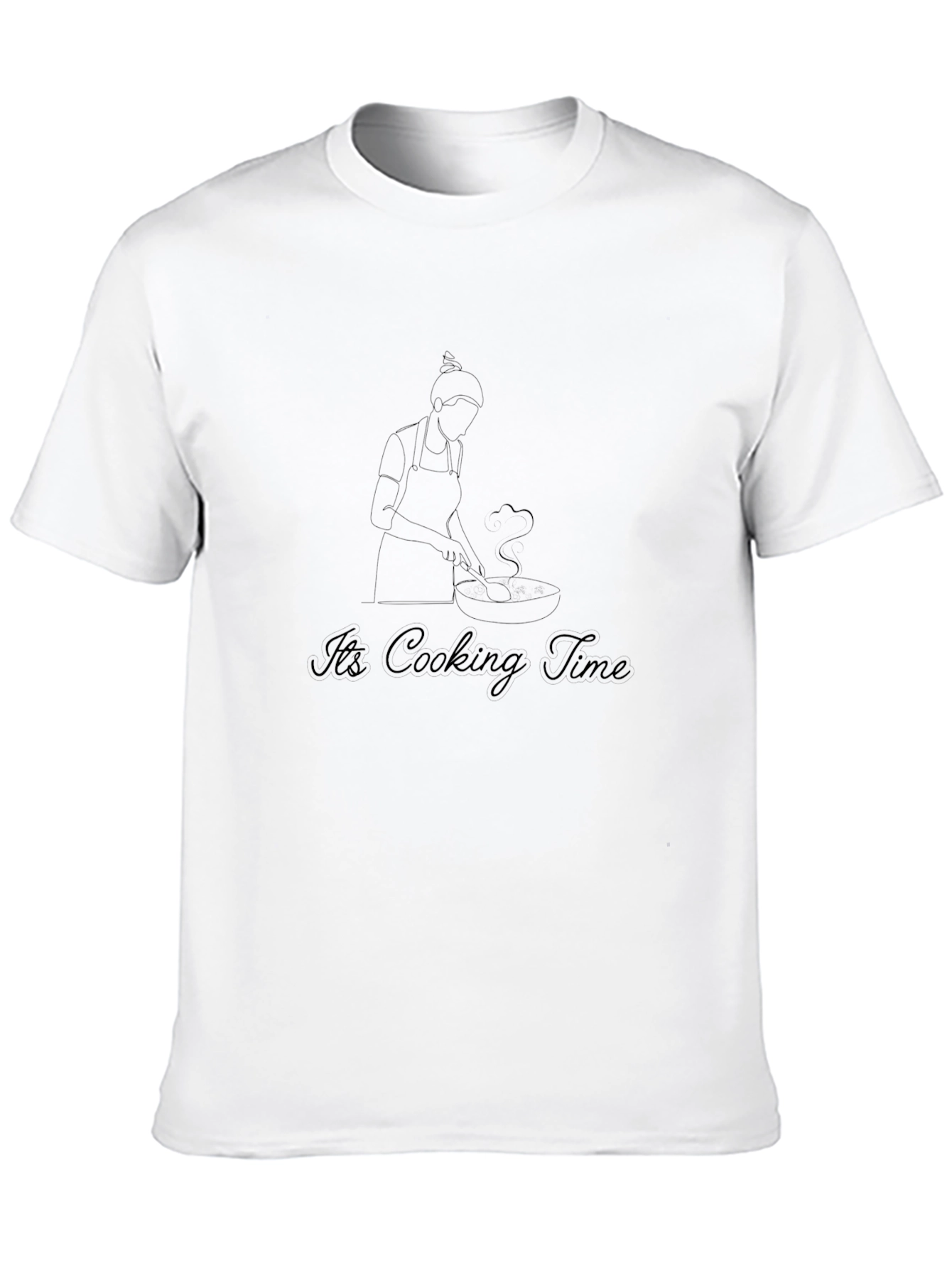Its Cooking Time Black Graphic Tee