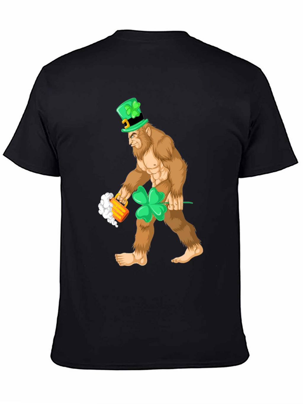Leprechaun Bigfoot St. Patricks Day Tee