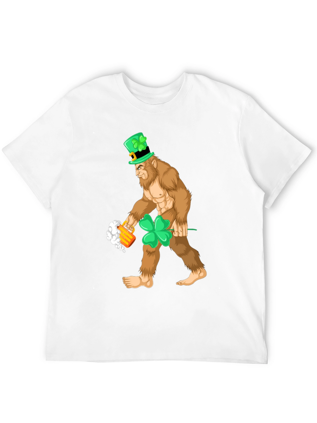 Leprechaun Bigfoot St. Patricks Day Tee