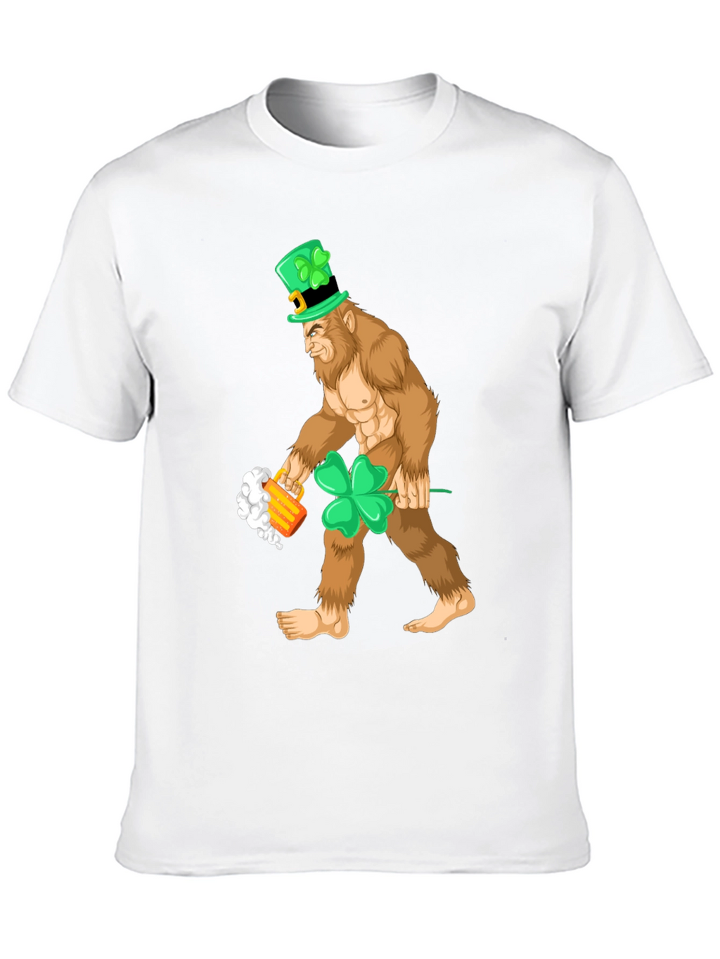 Leprechaun Bigfoot St. Patricks Day Tee