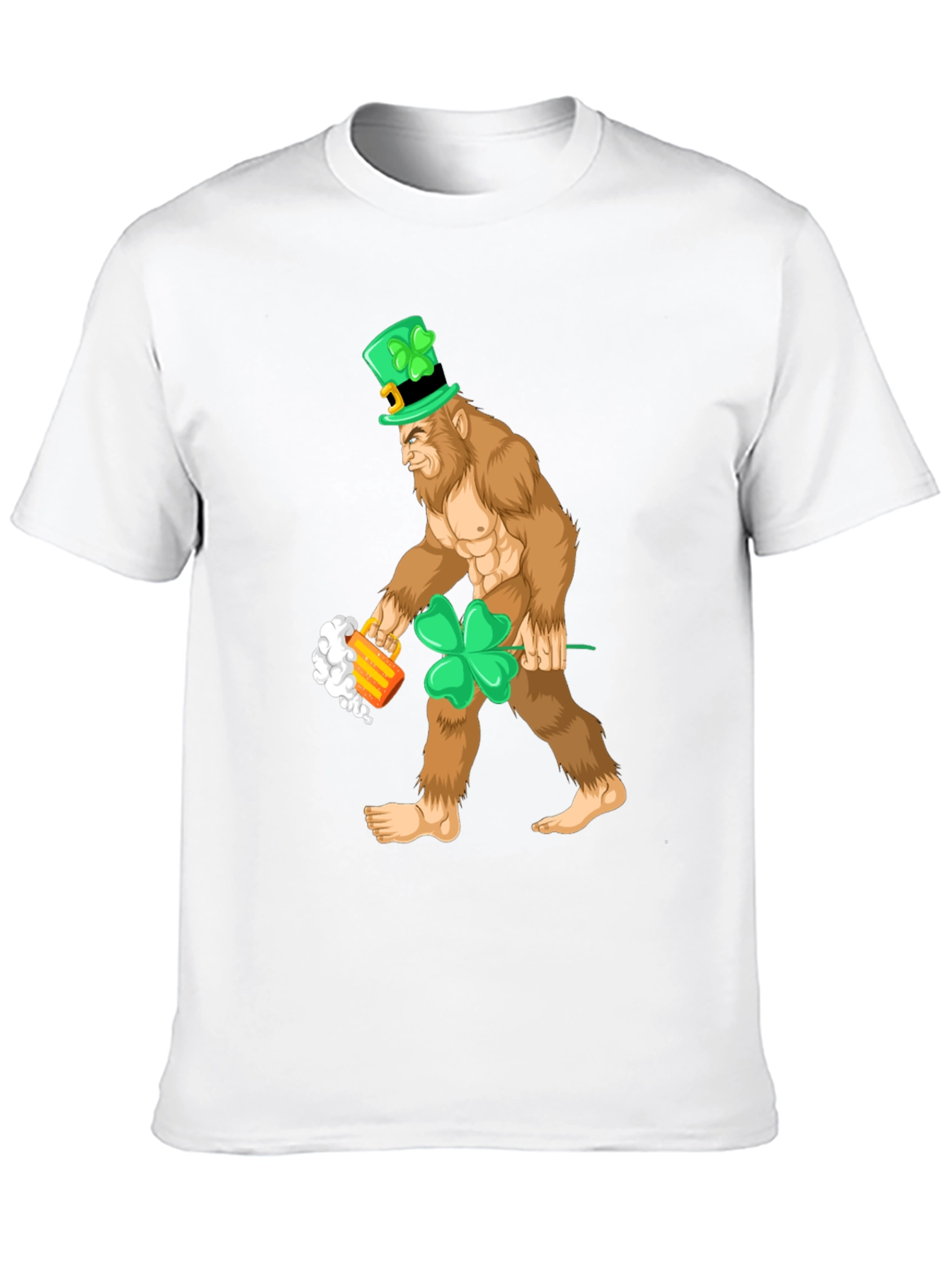 Leprechaun Bigfoot St. Patricks Day Tee