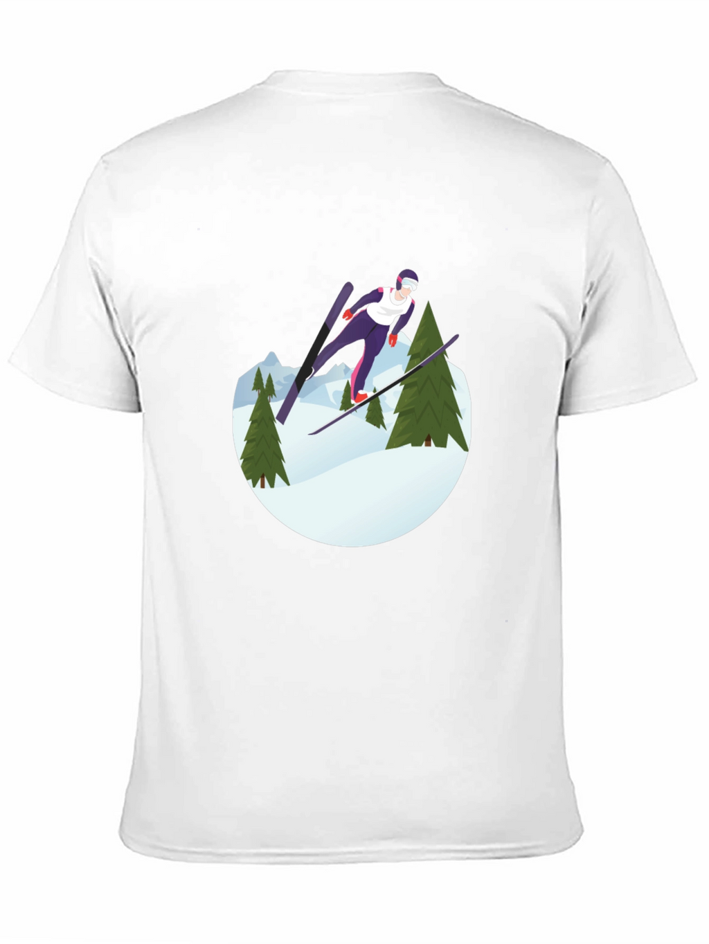 Ski Jumper Graphic Tee - Black Unisex Shirt
