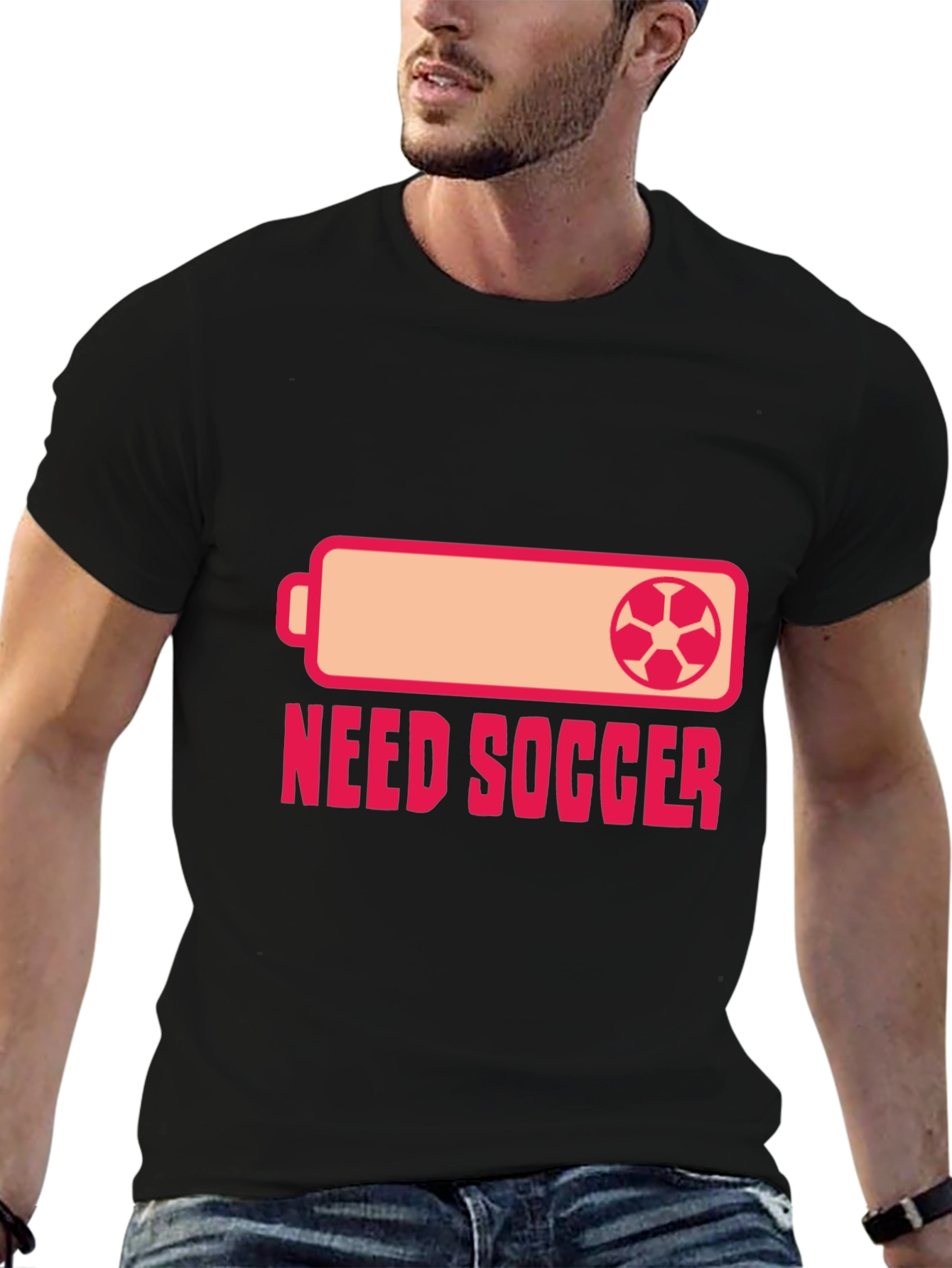 Need Soccer T-Shirt - Battery Style Graphic