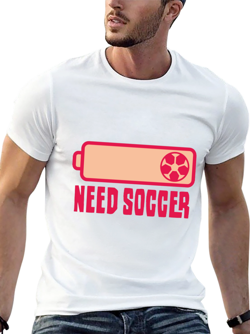 Need Soccer T-Shirt - Battery Style Graphic