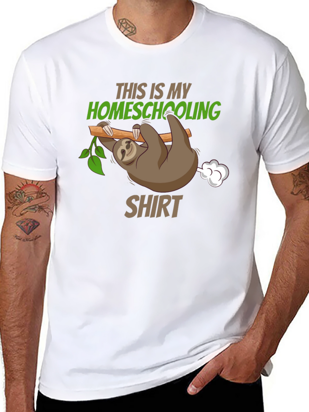 Funny Homeschooling Sloth T-Shirt