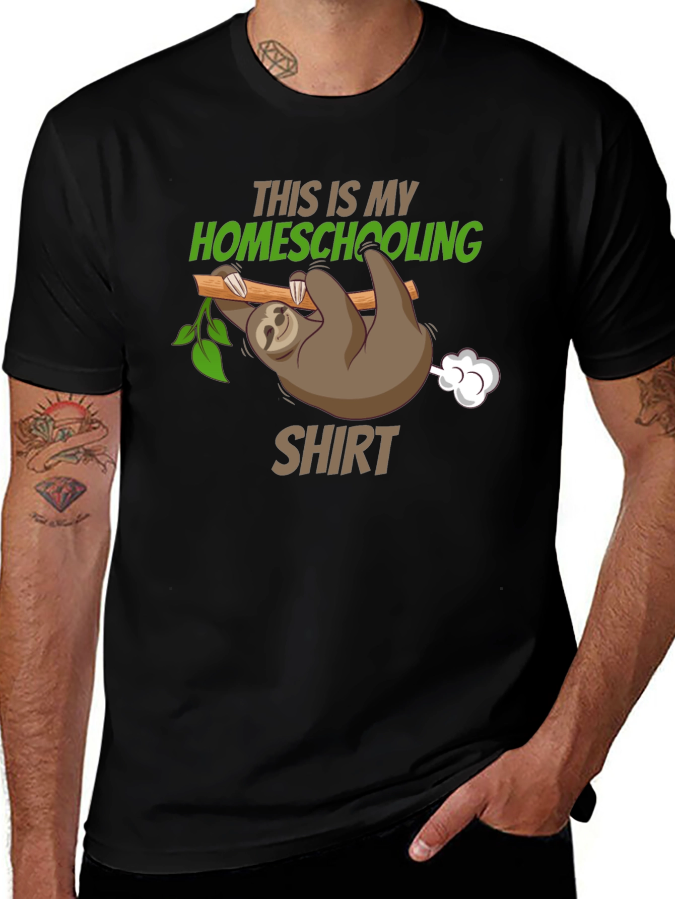 Funny Homeschooling Sloth T-Shirt