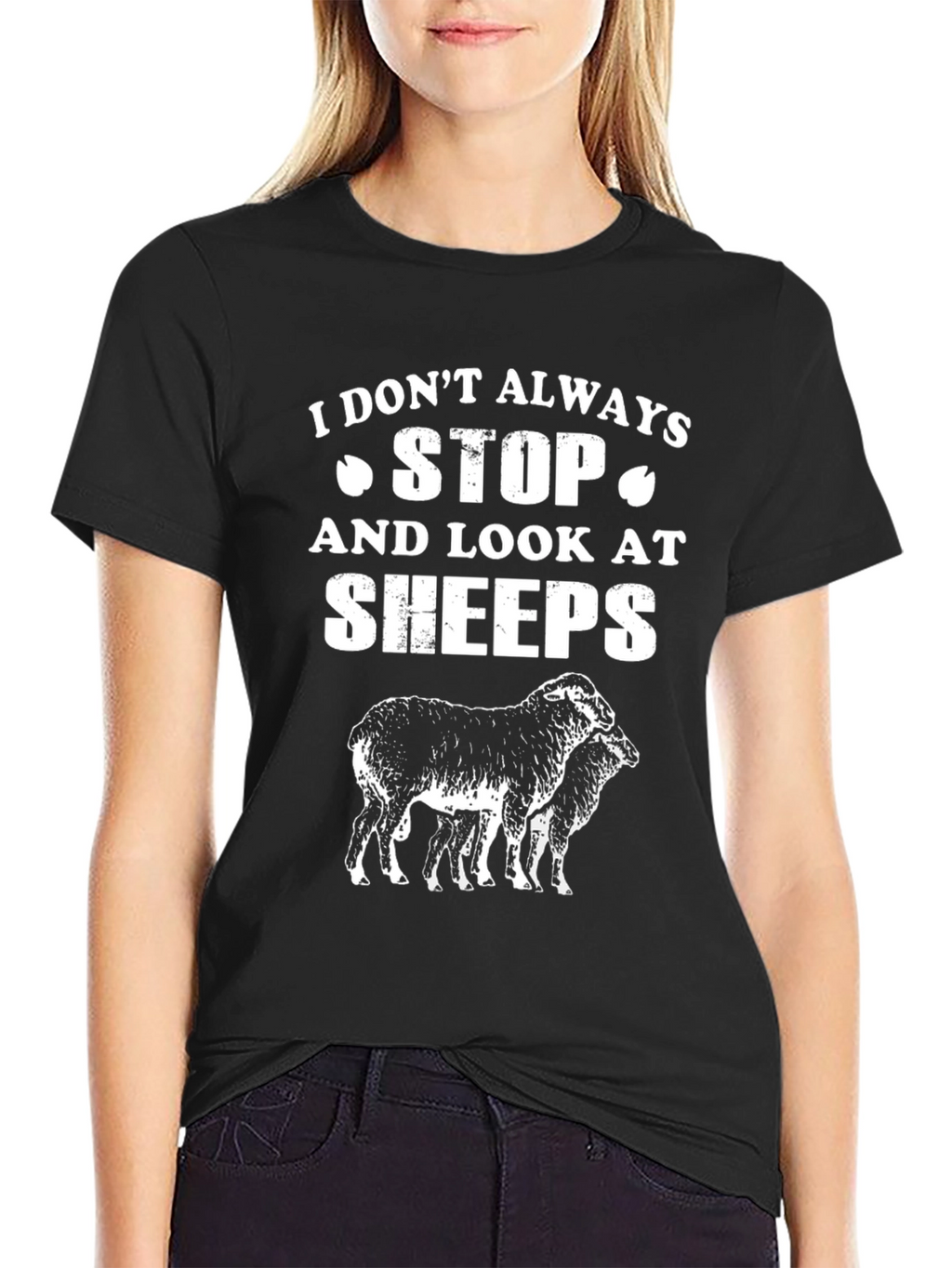 Funny Sheep Lover T-Shirt - I Dont Always Stop...