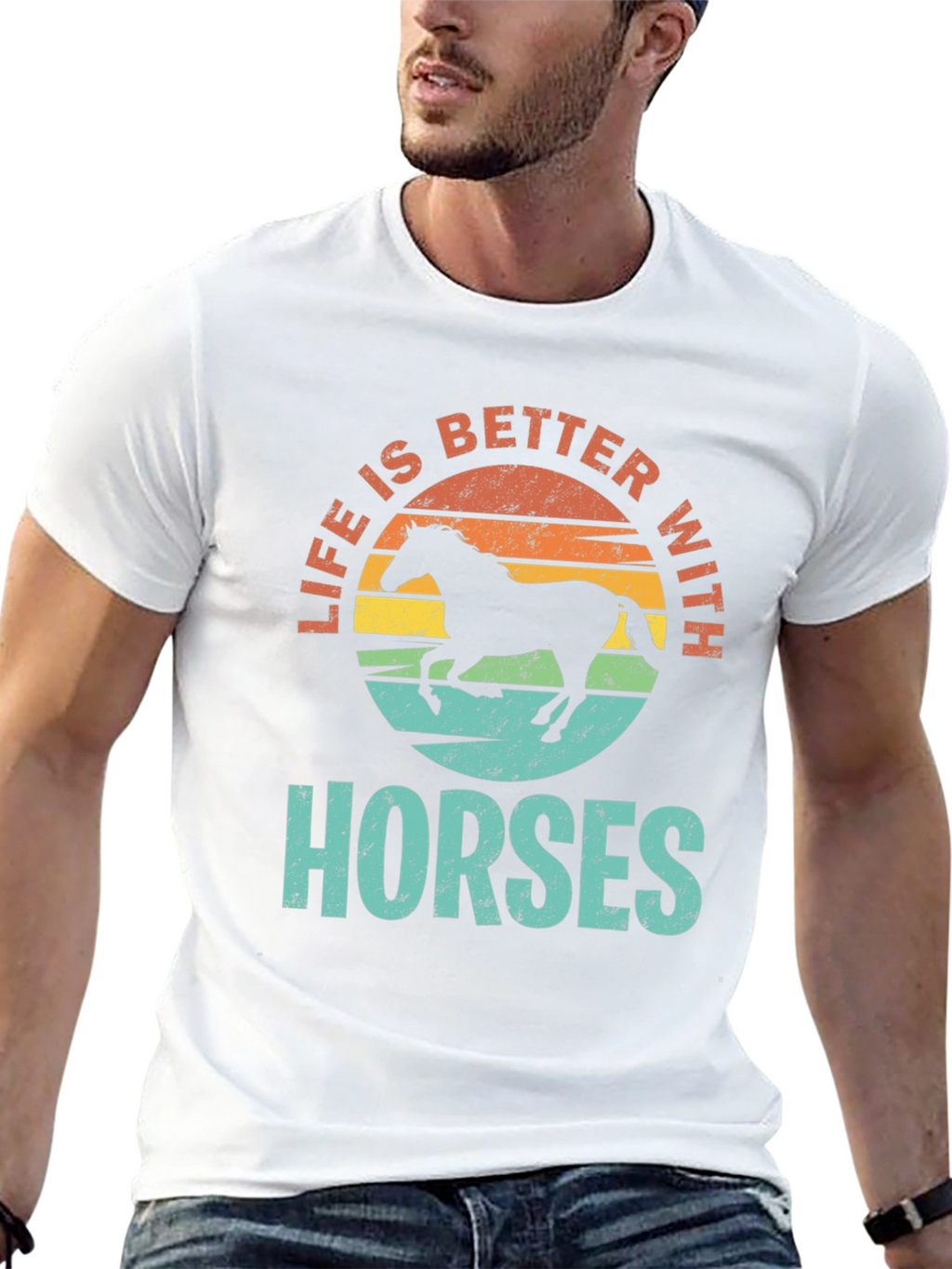Life is Better with Horses T-Shirt