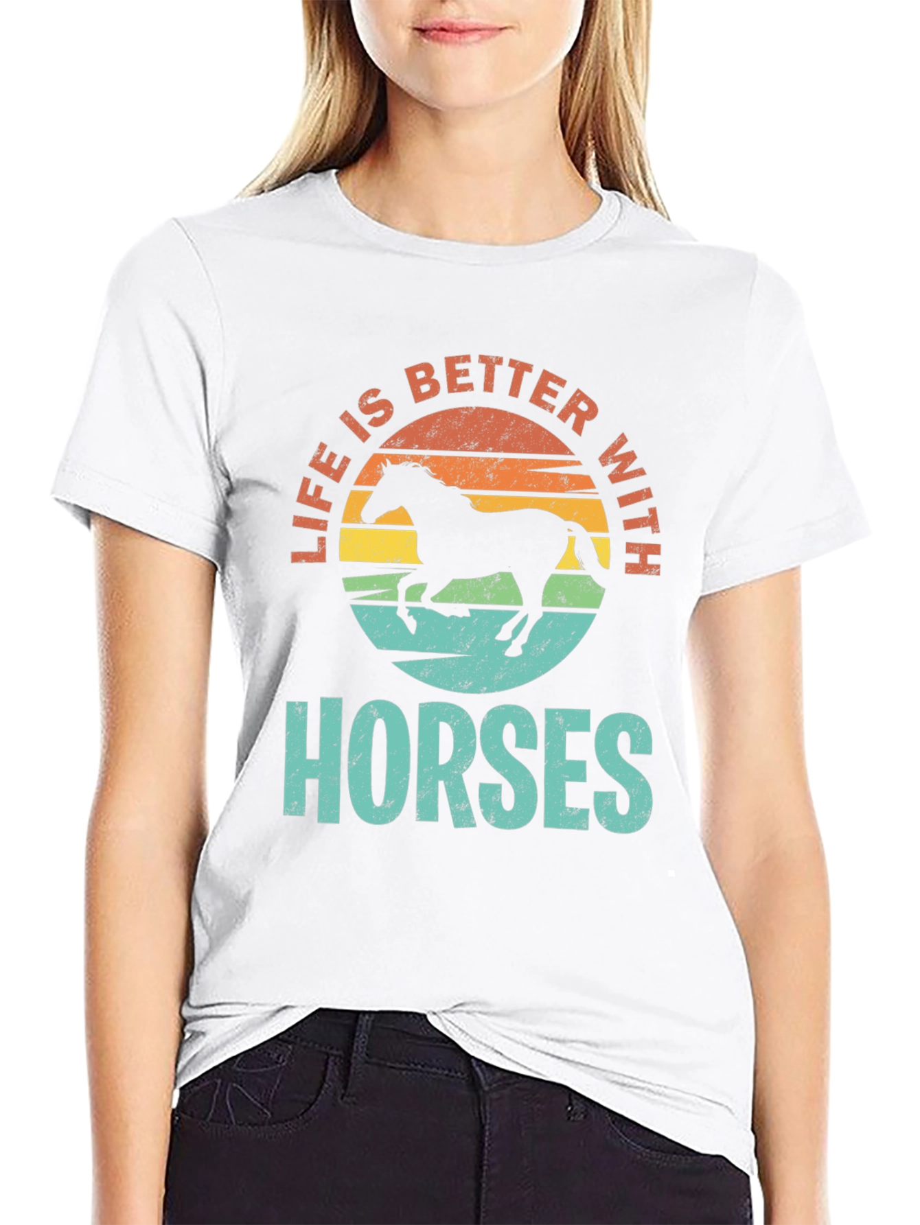 Life is Better with Horses T-Shirt
