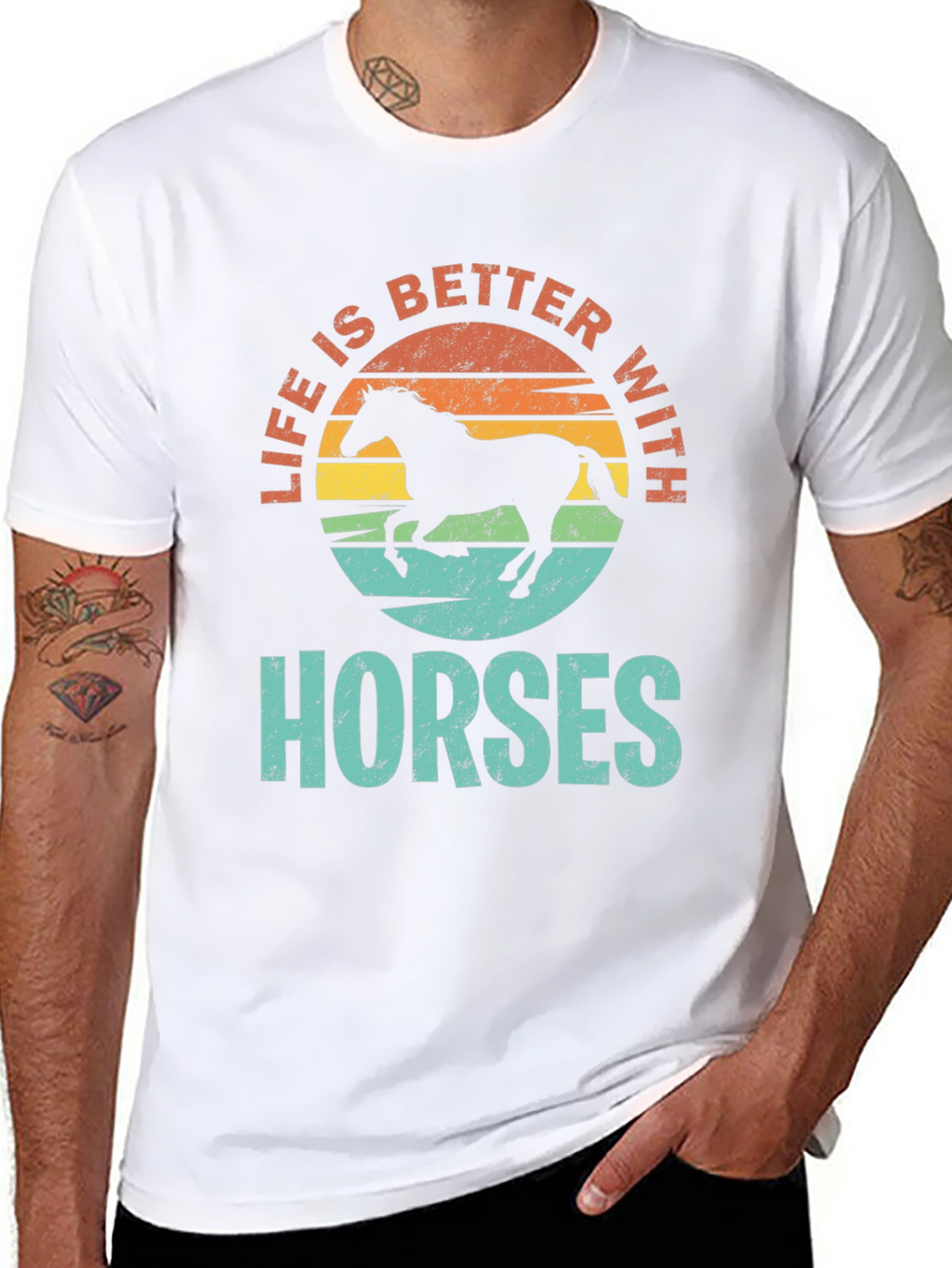 Life is Better with Horses T-Shirt