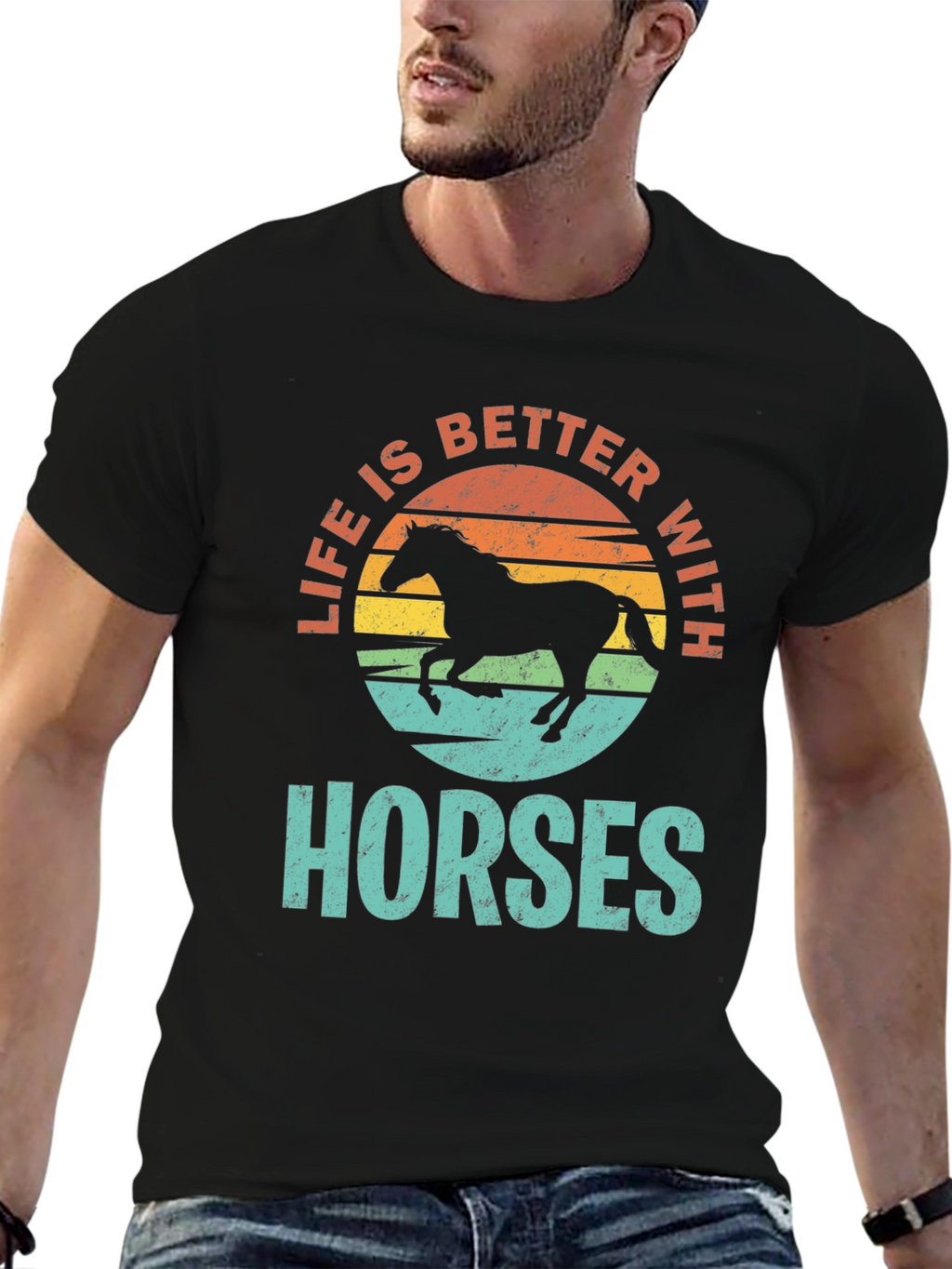 Life is Better with Horses T-Shirt