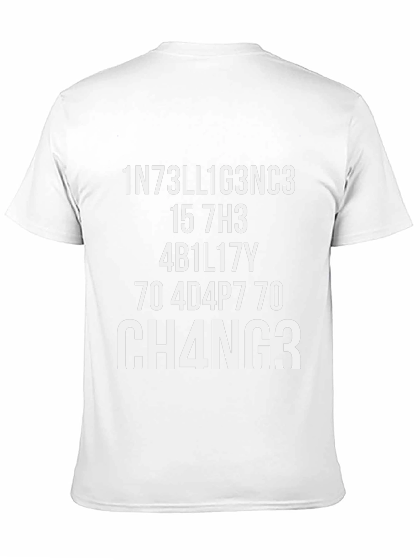 Funny Intelligence Change T-Shirt - Black