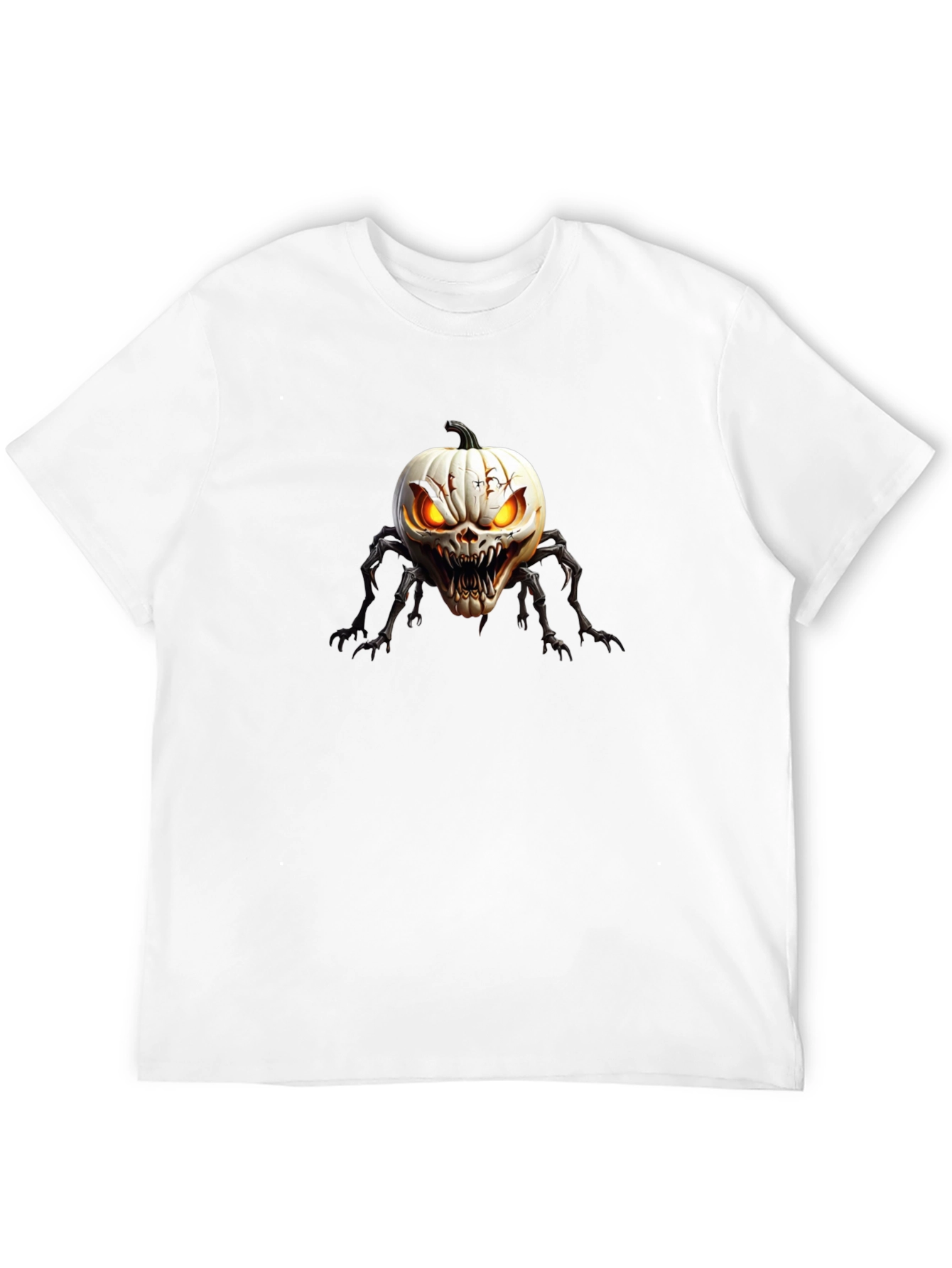 Creepy Pumpkin Spider Graphic T-Shirt