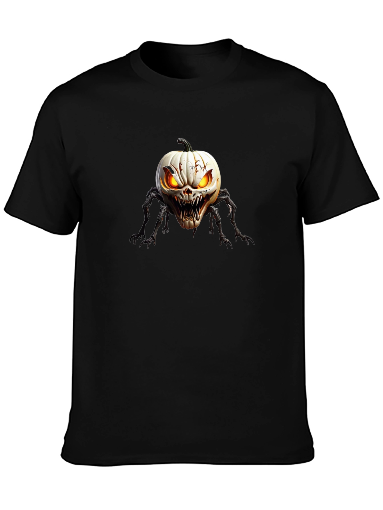 Creepy Pumpkin Spider Graphic T-Shirt