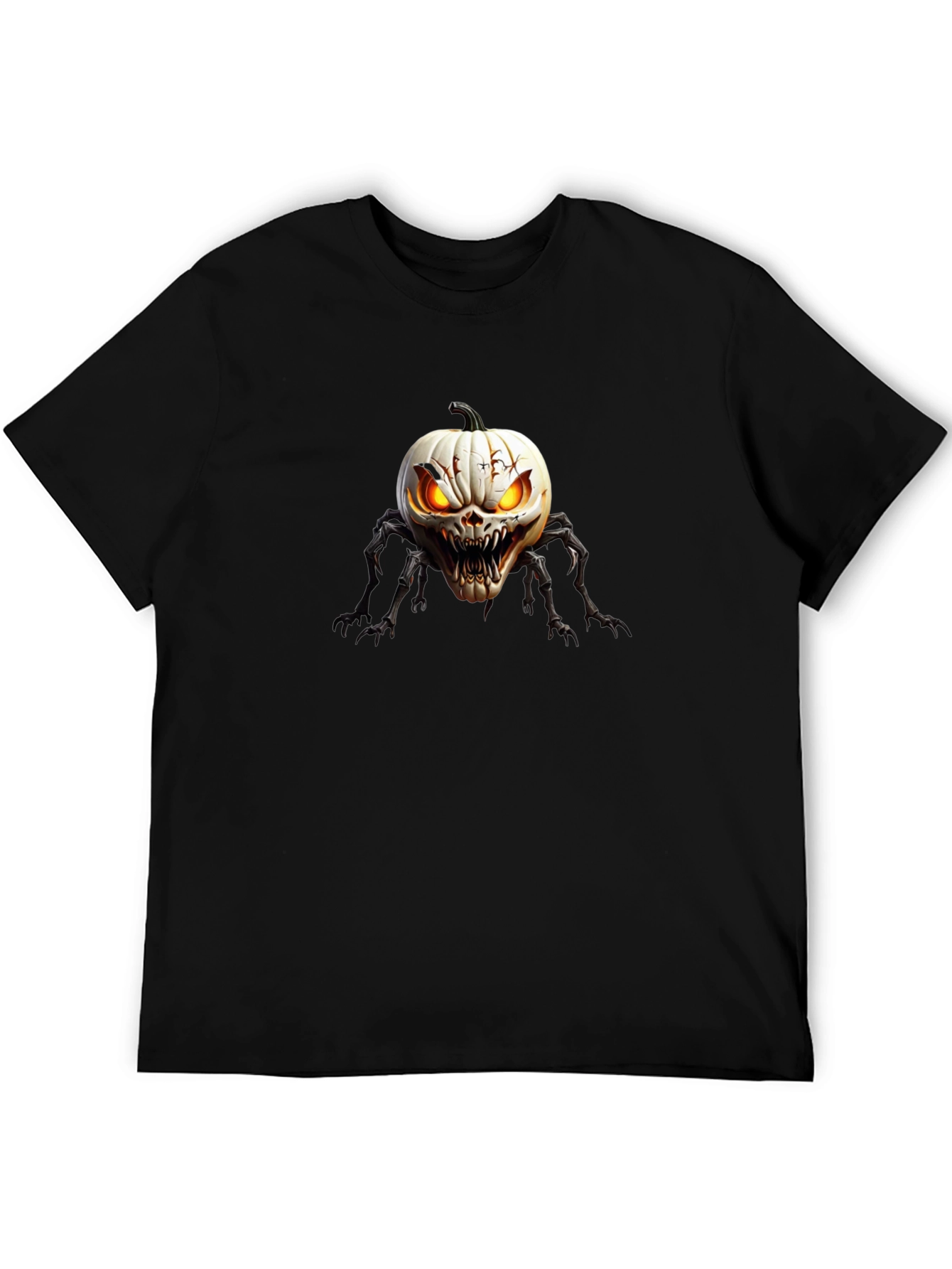 Creepy Pumpkin Spider Graphic T-Shirt