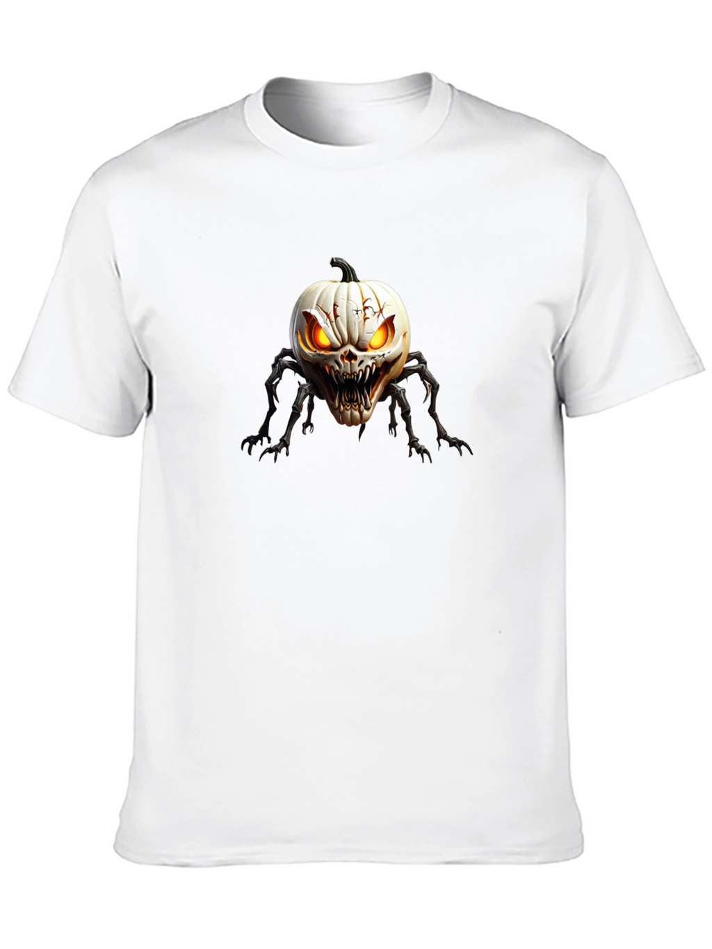 Creepy Pumpkin Spider Graphic T-Shirt