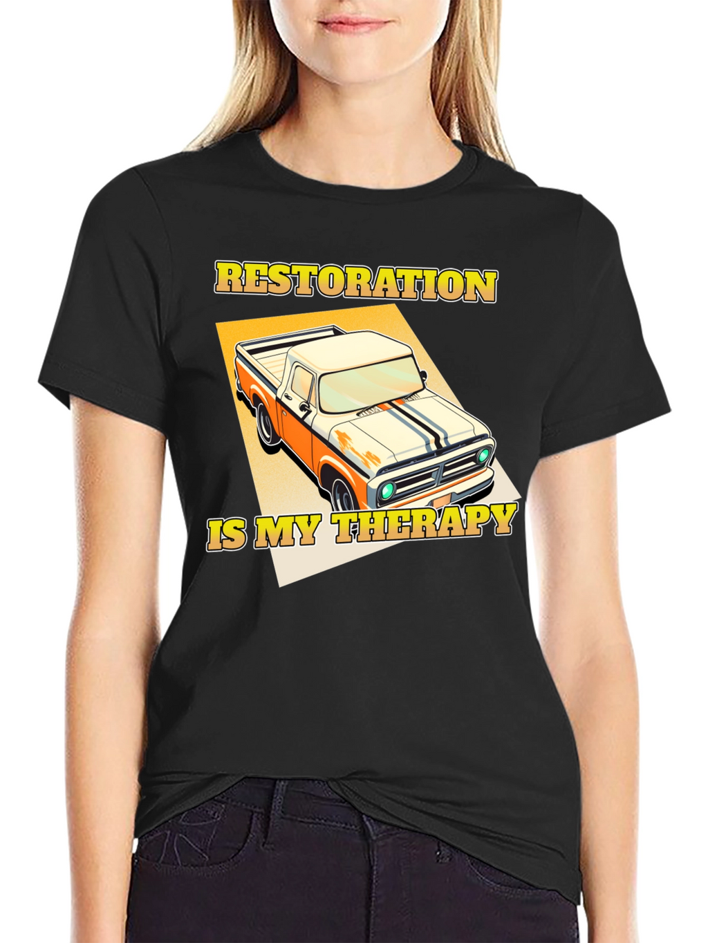 Restoration is My Therapy Truck T-Shirt