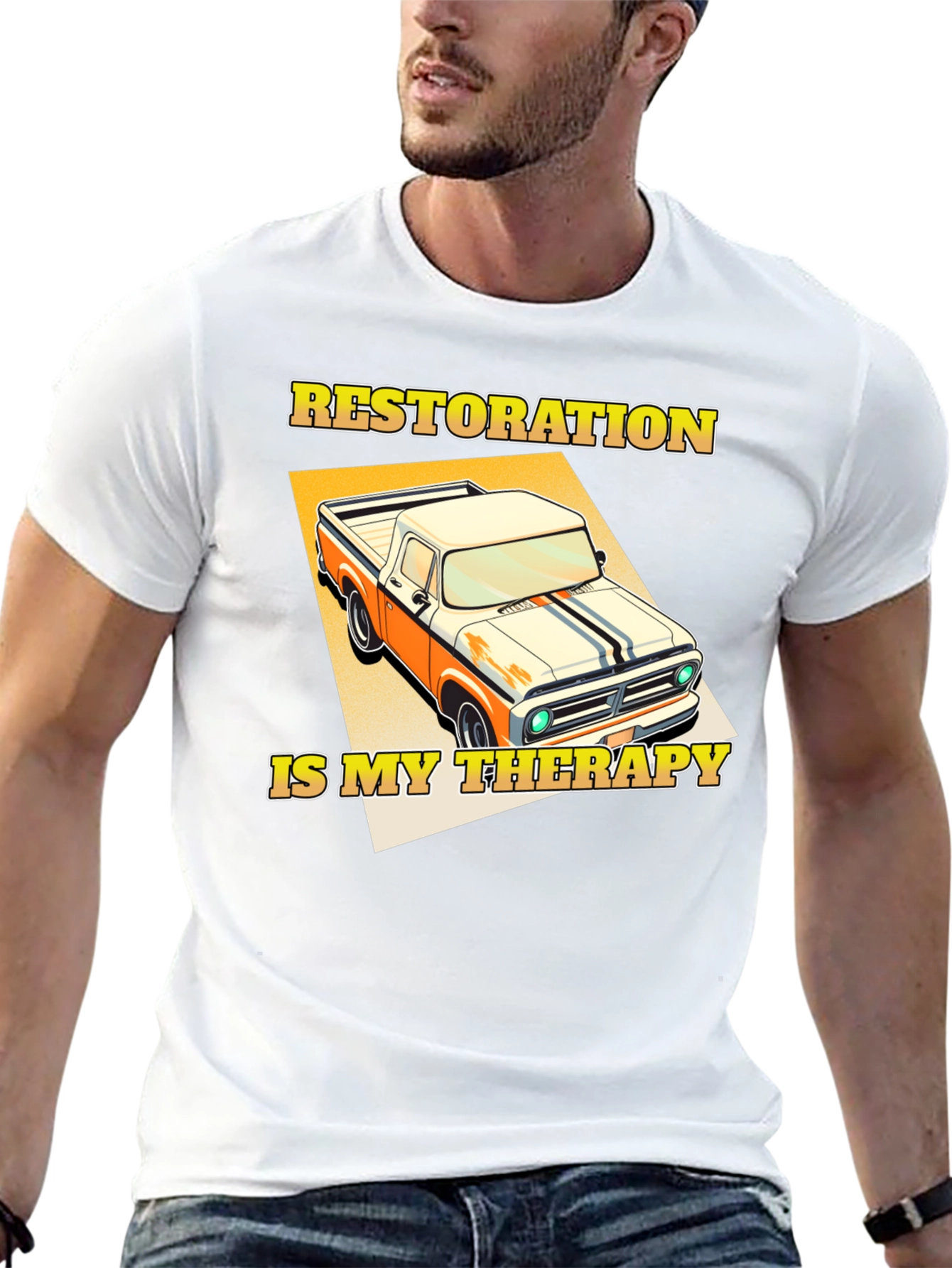 Restoration is My Therapy Truck T-Shirt