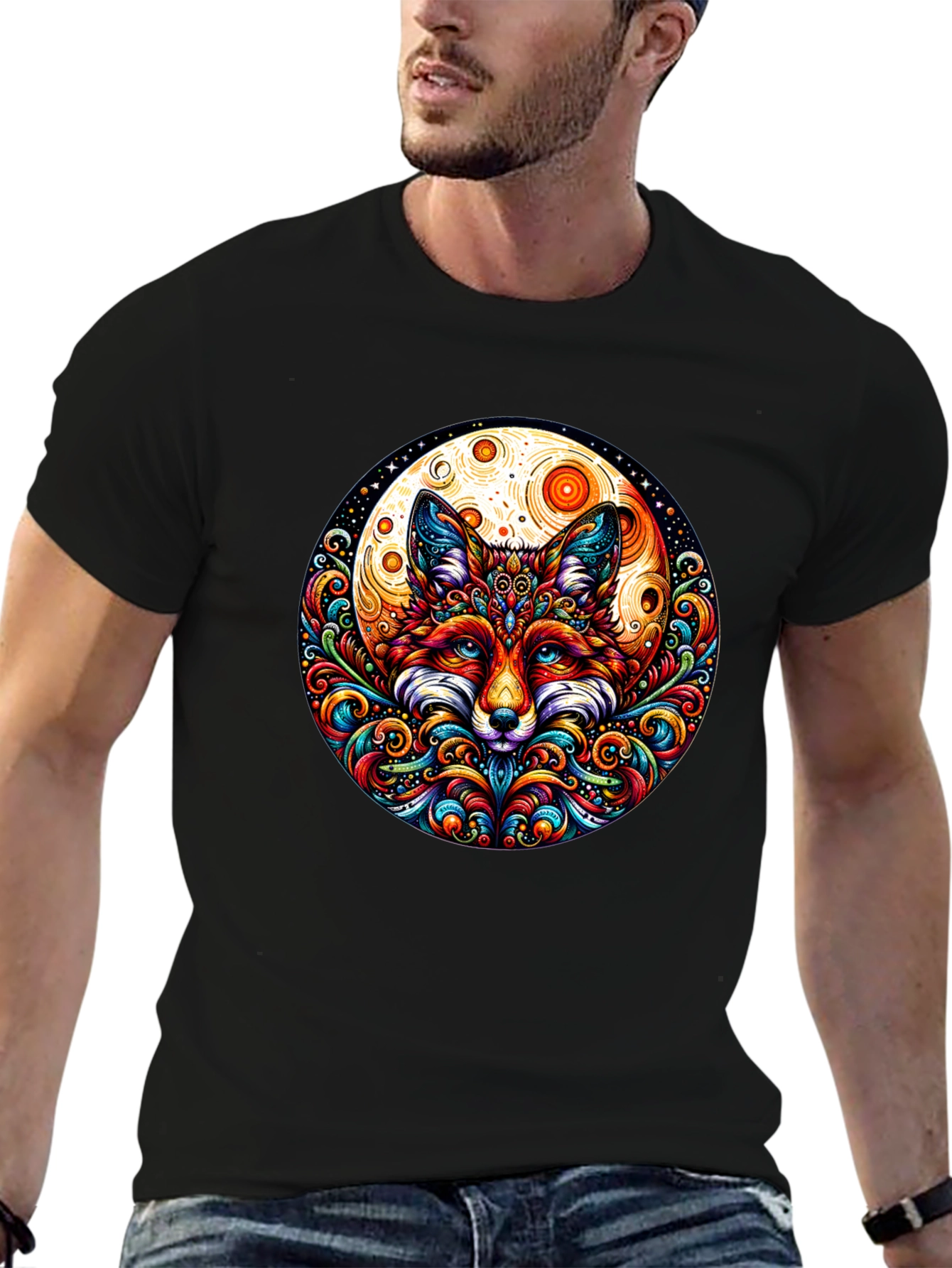 Fox Mandala Graphic Tee