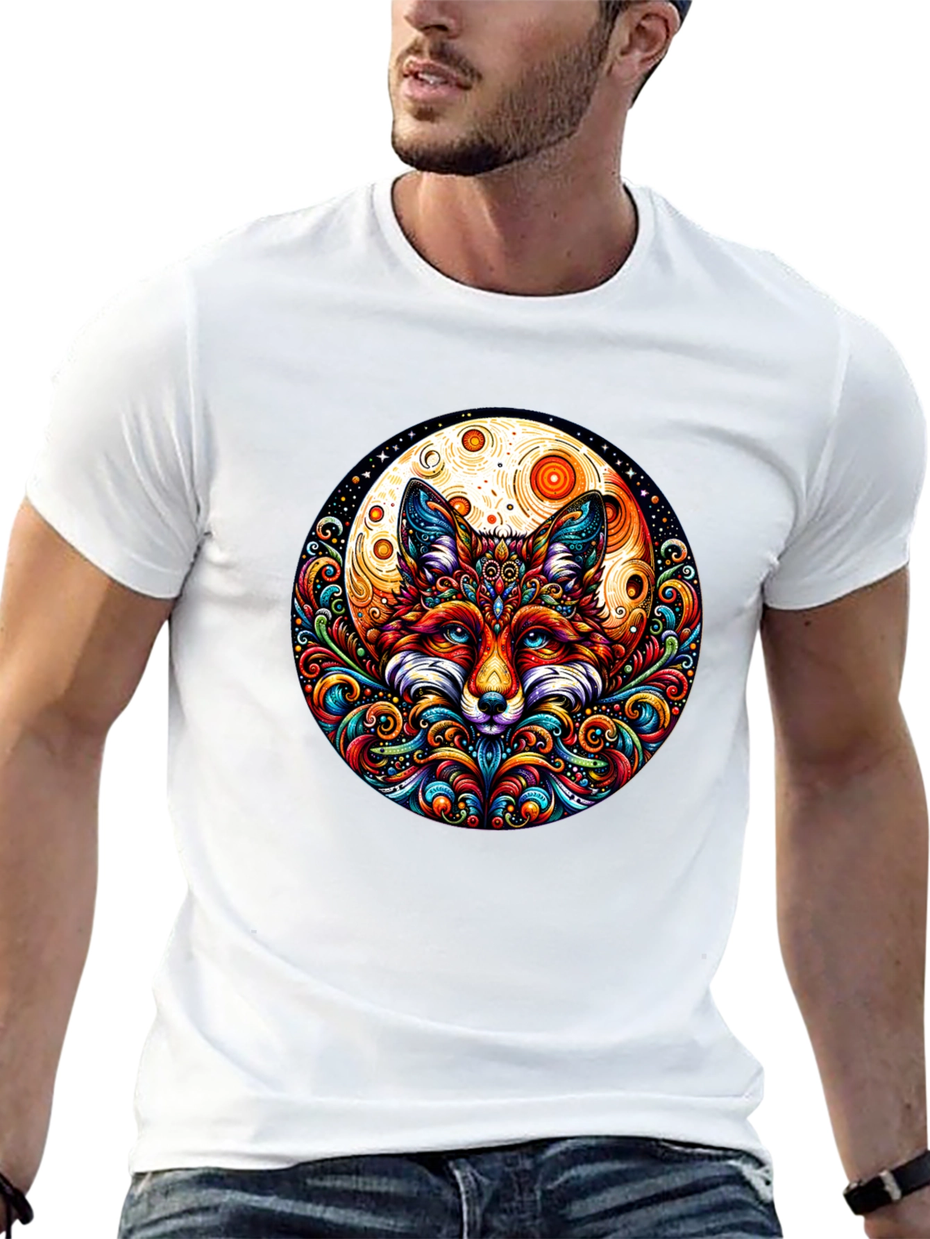 Fox Mandala Graphic Tee