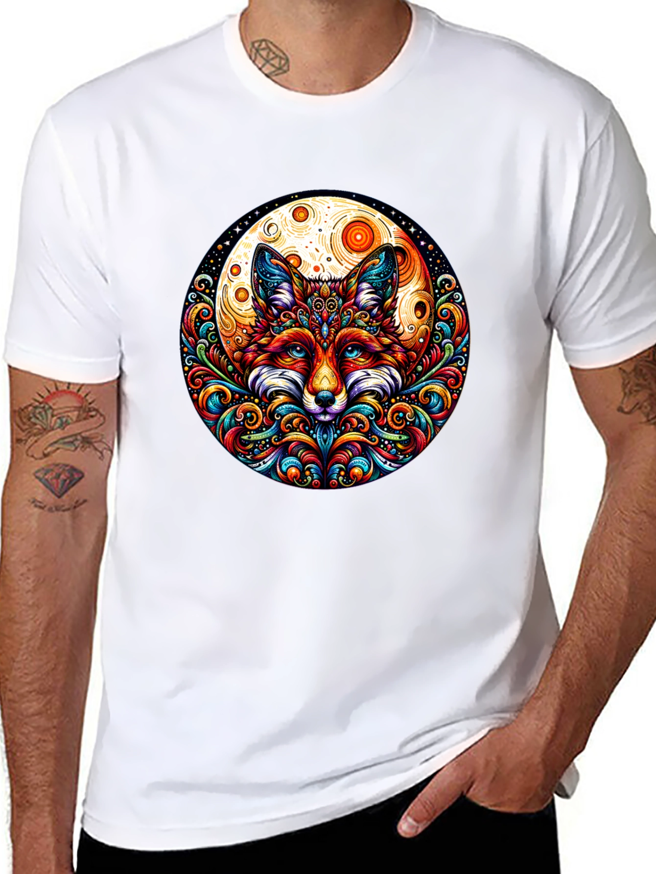 Fox Mandala Graphic Tee