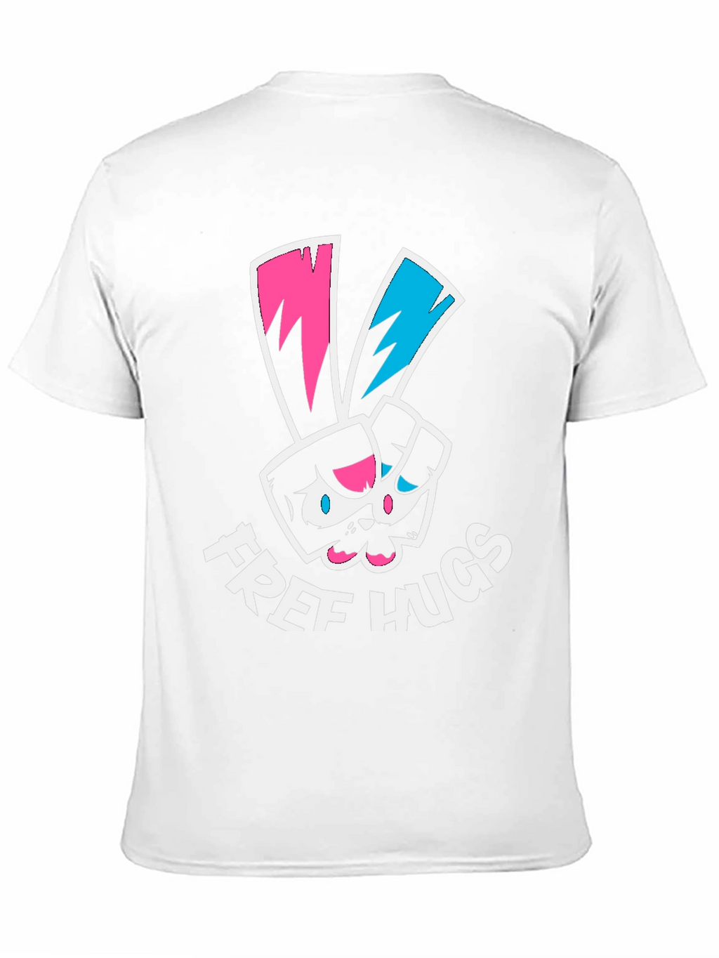Free Hugs Graphic Tee - Black Cotton T-Shirt