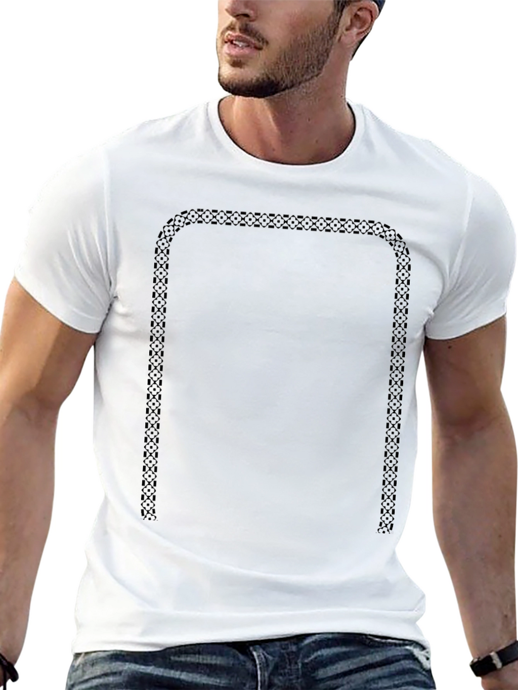 Celtic Border Black T-Shirt