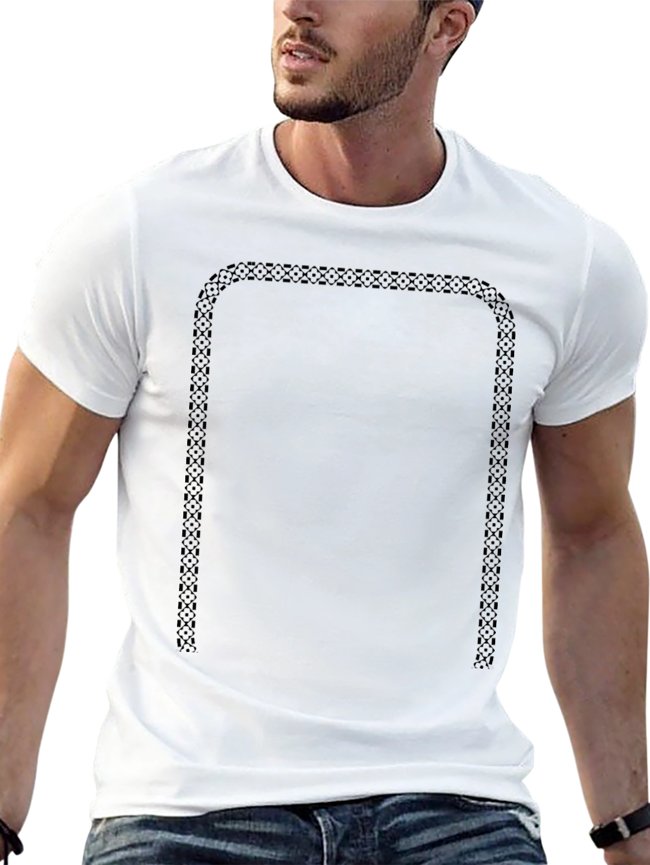 Celtic Border Black T-Shirt