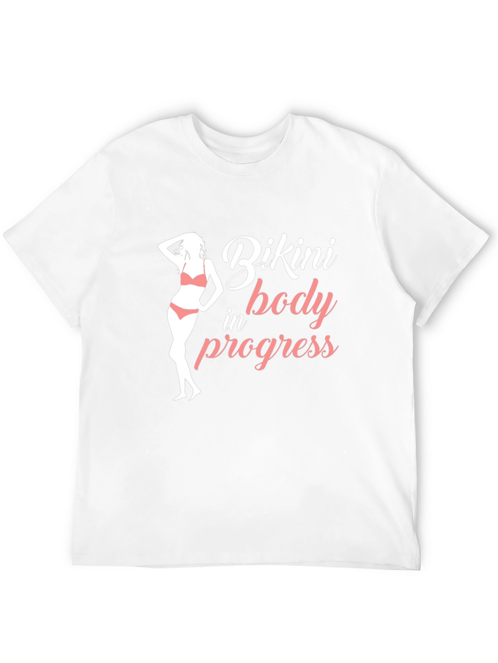 Bikini Body in Progress Black T-Shirt