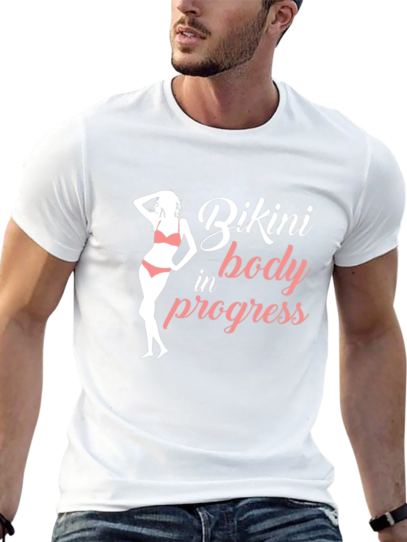 Bikini Body in Progress Black T-Shirt