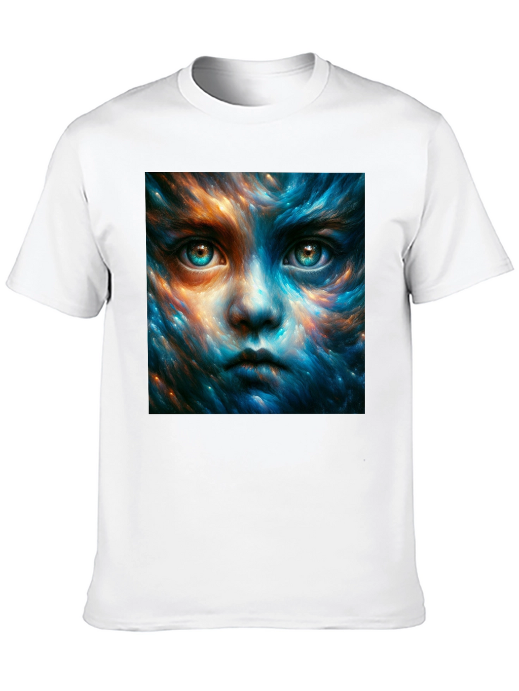 Mystic Face Graphic Black T-Shirt
