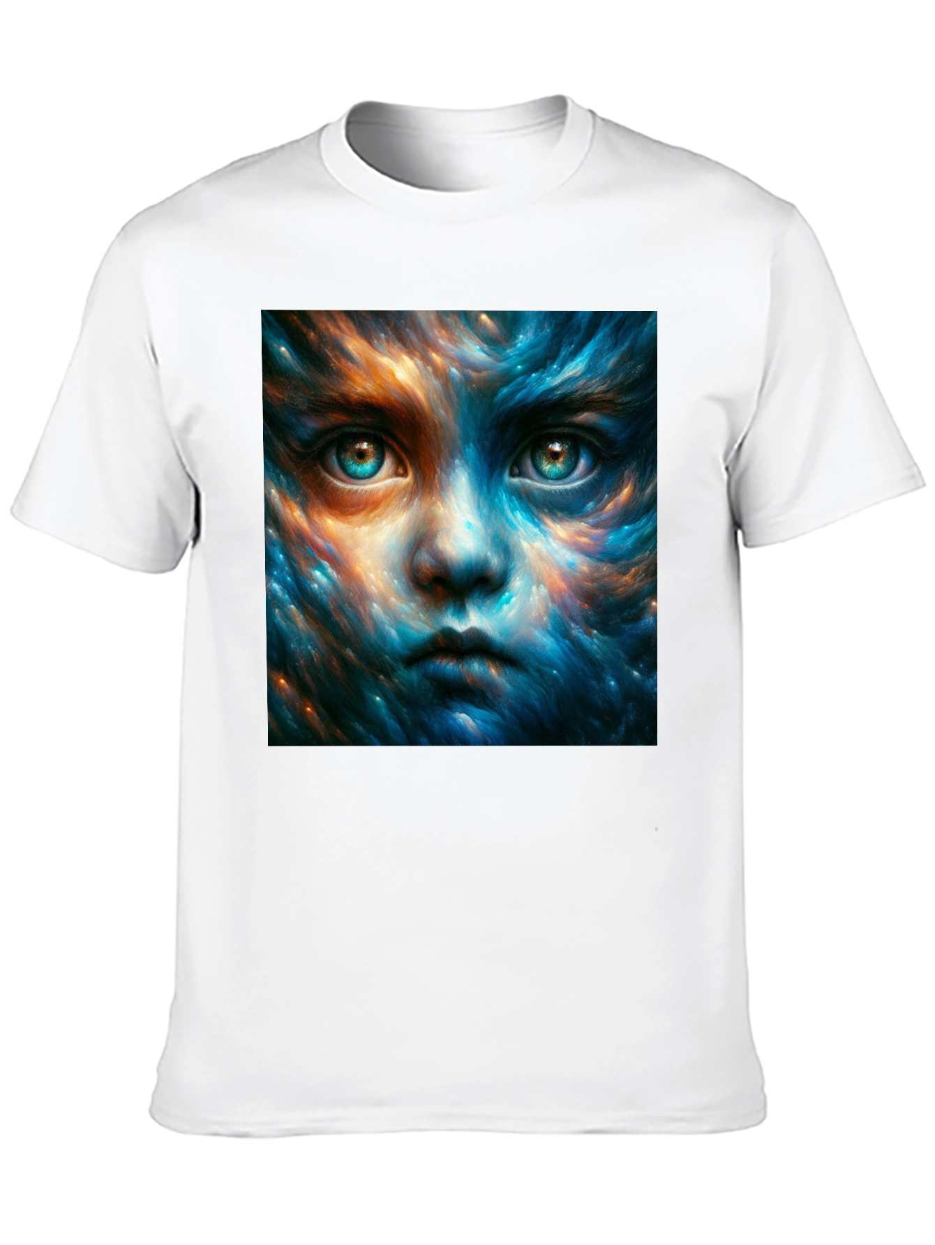 Mystic Face Graphic Black T-Shirt