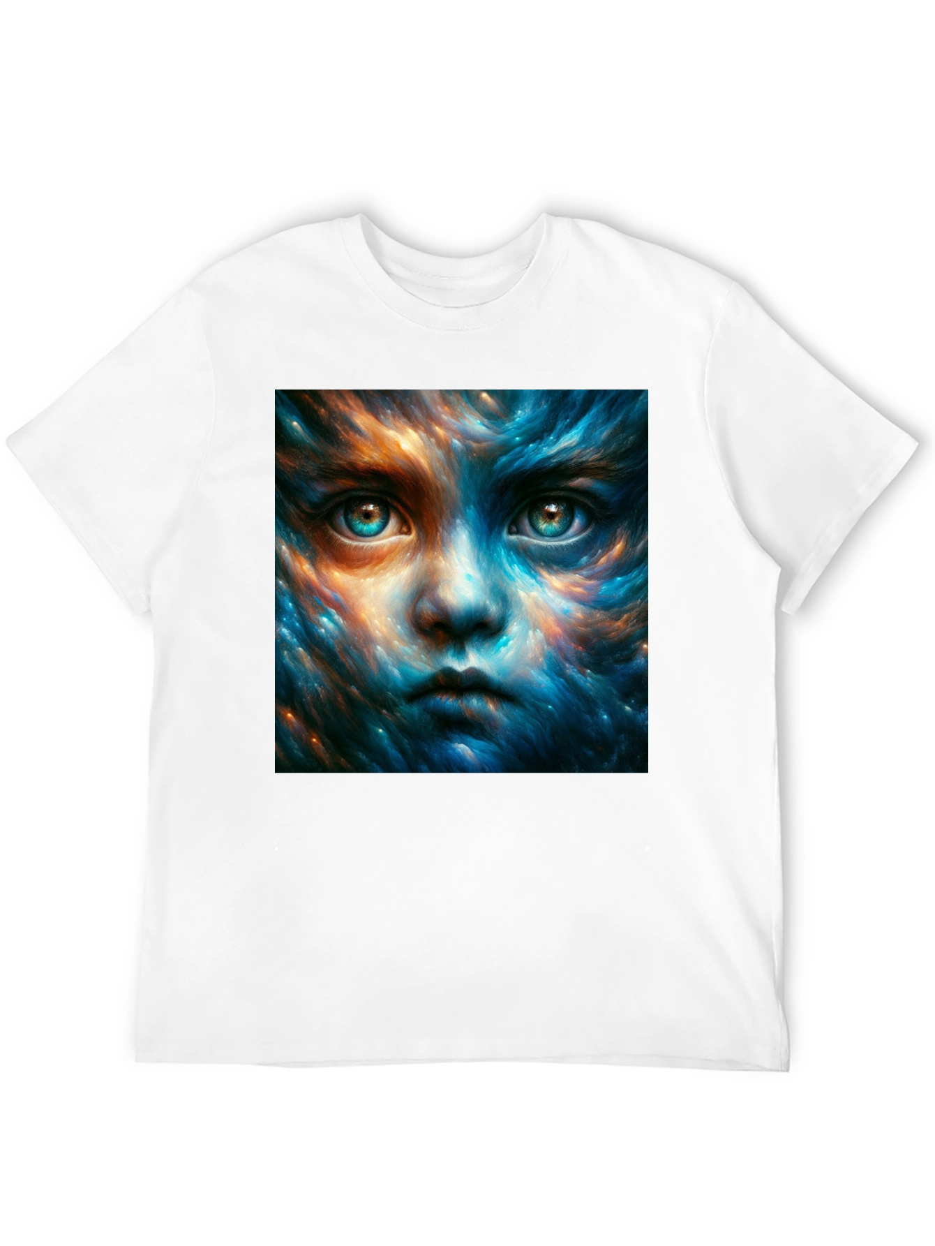 Mystic Face Graphic Black T-Shirt