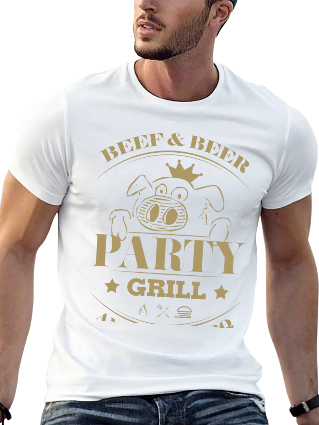 Beef & Beer Party Grill T-Shirt