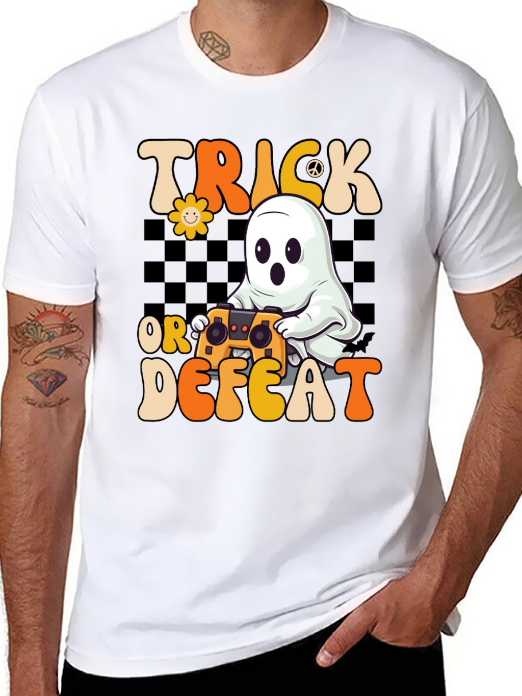 Trick or Defeat Halloween Gamer T-Shirt