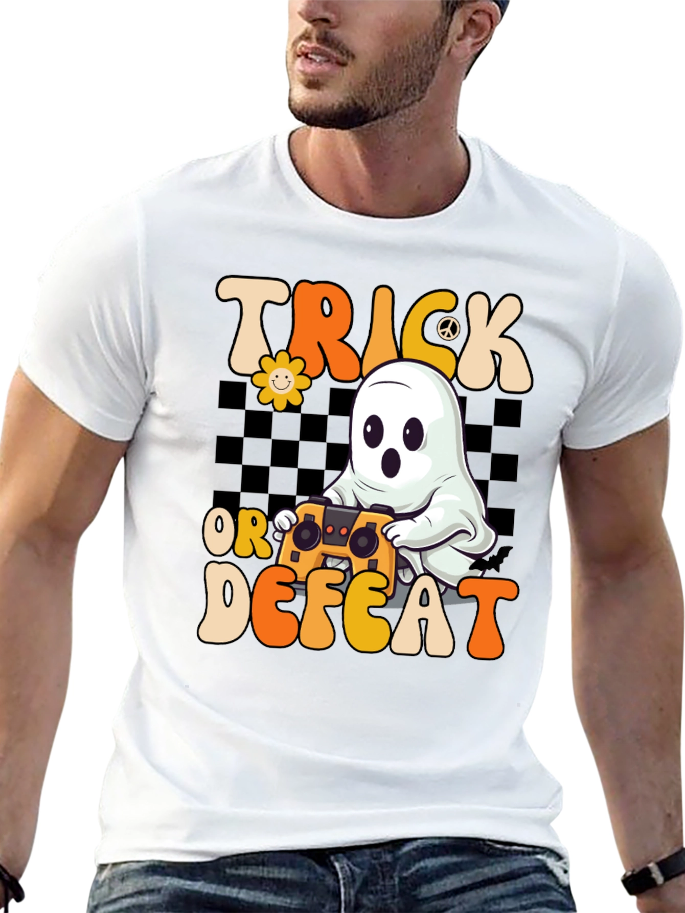 Trick or Defeat Halloween Gamer T-Shirt