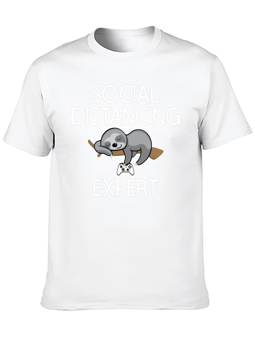Social Distancing Expert Sloth Graphic Tee