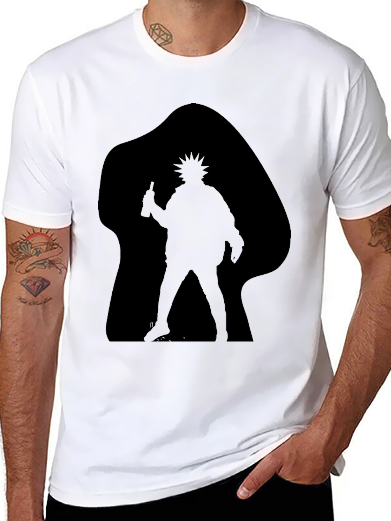 Silhouette Rick Black T-Shirt