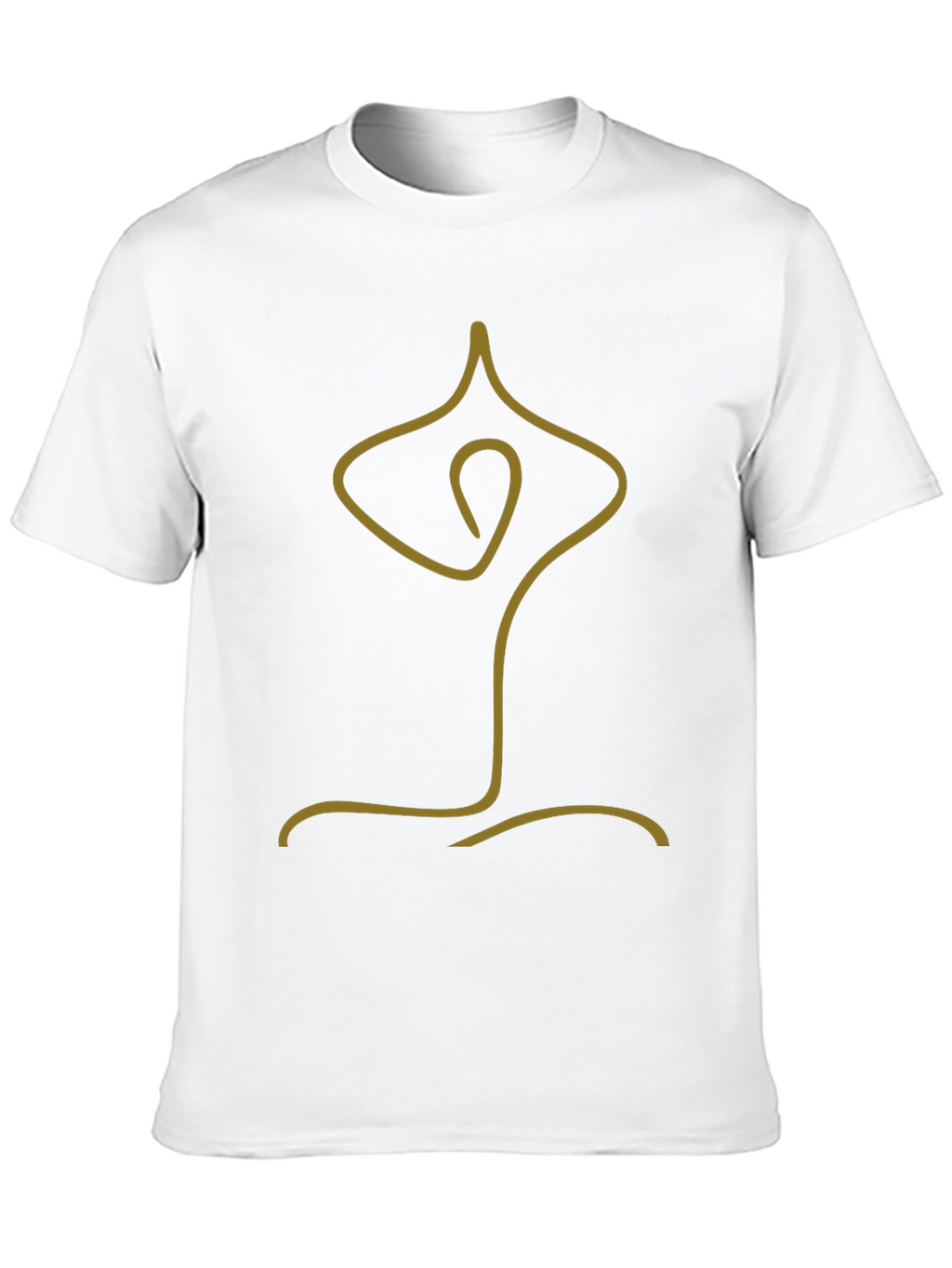 Minimalist Yoga Pose Graphic Tee