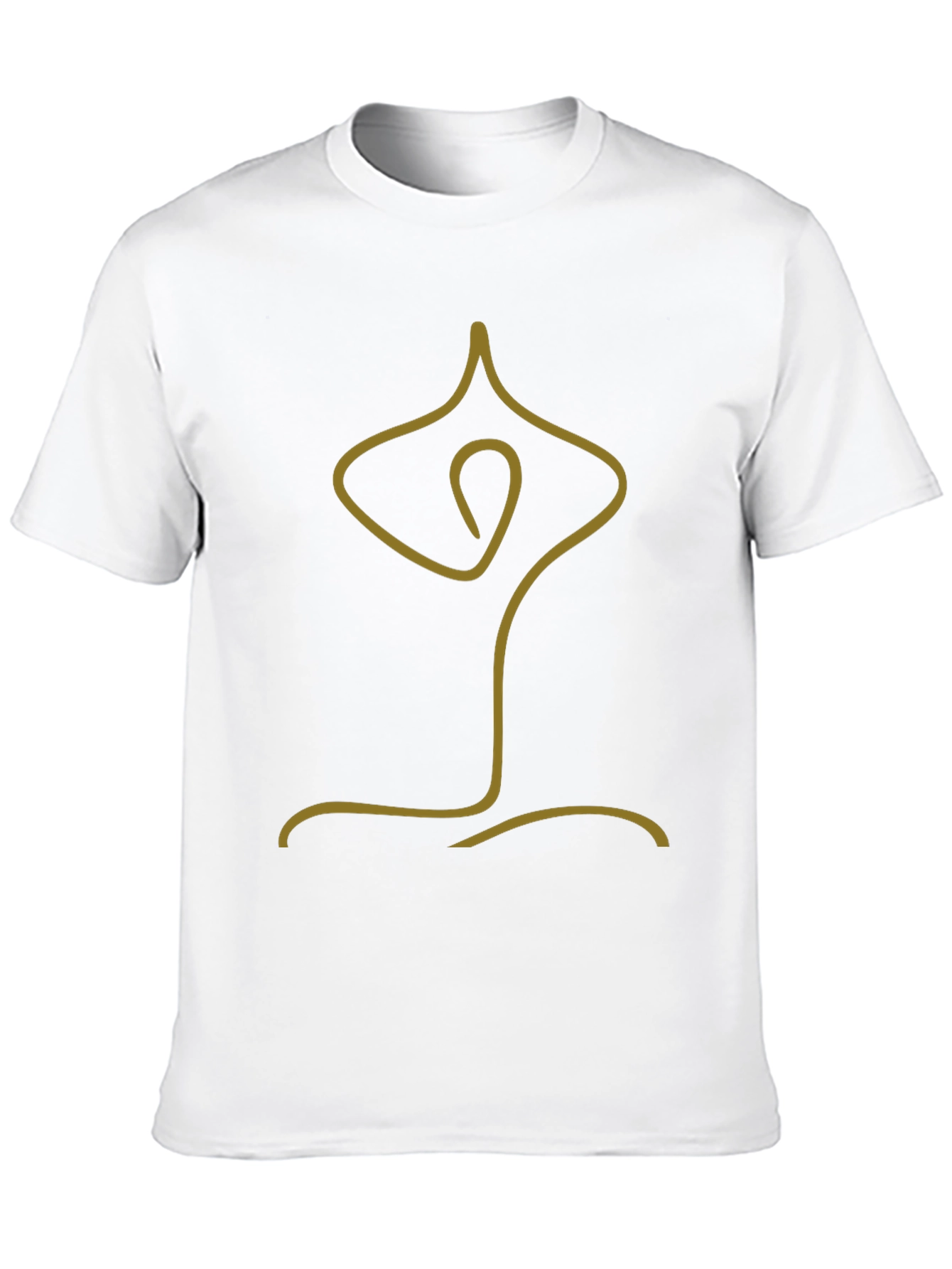 Minimalist Yoga Pose Graphic Tee