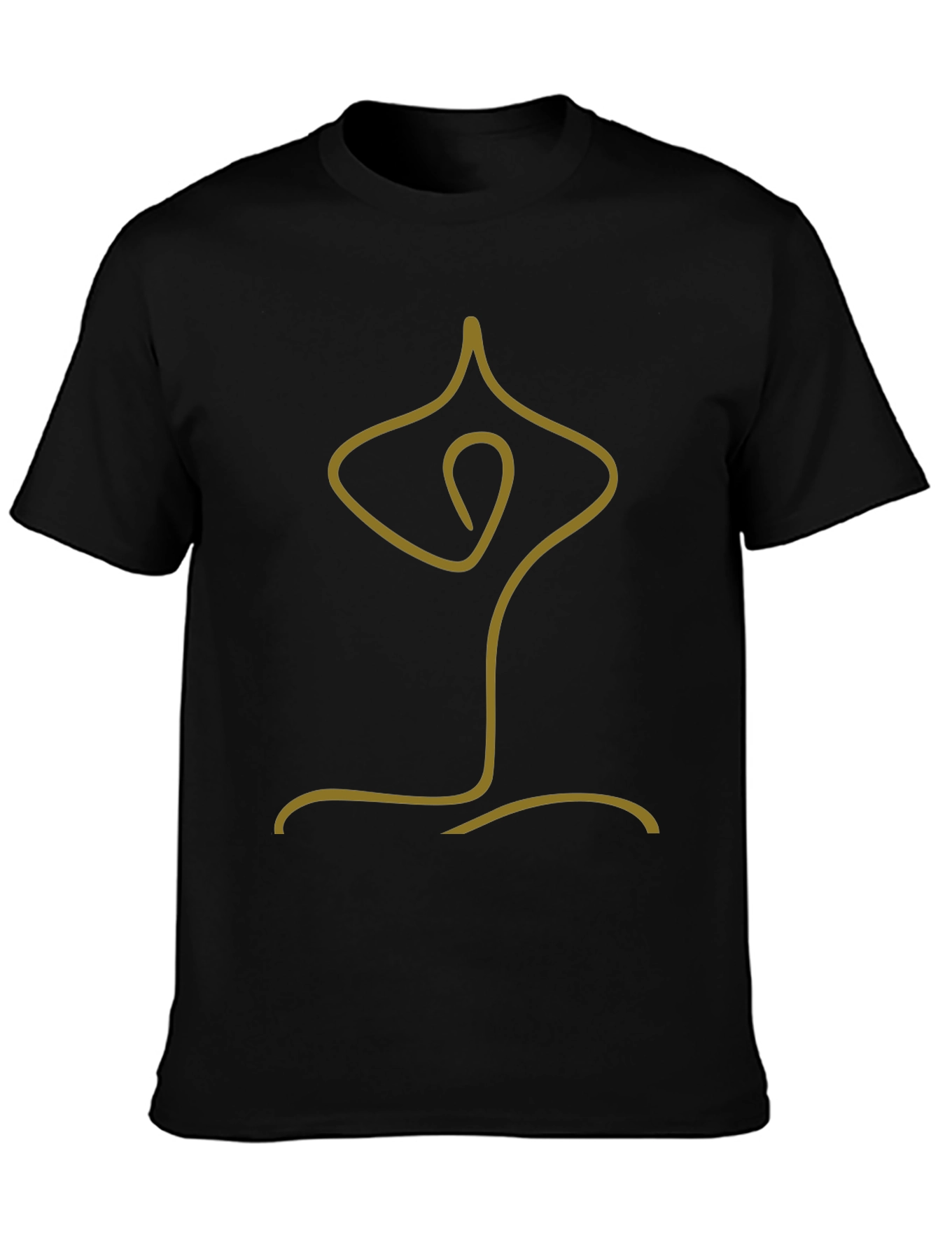 Minimalist Yoga Pose Graphic Tee