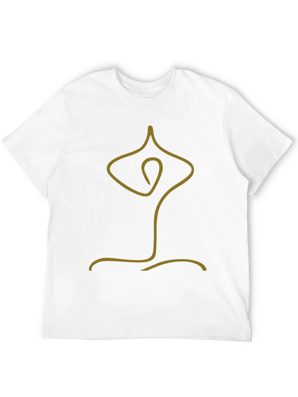 Minimalist Yoga Pose Graphic Tee