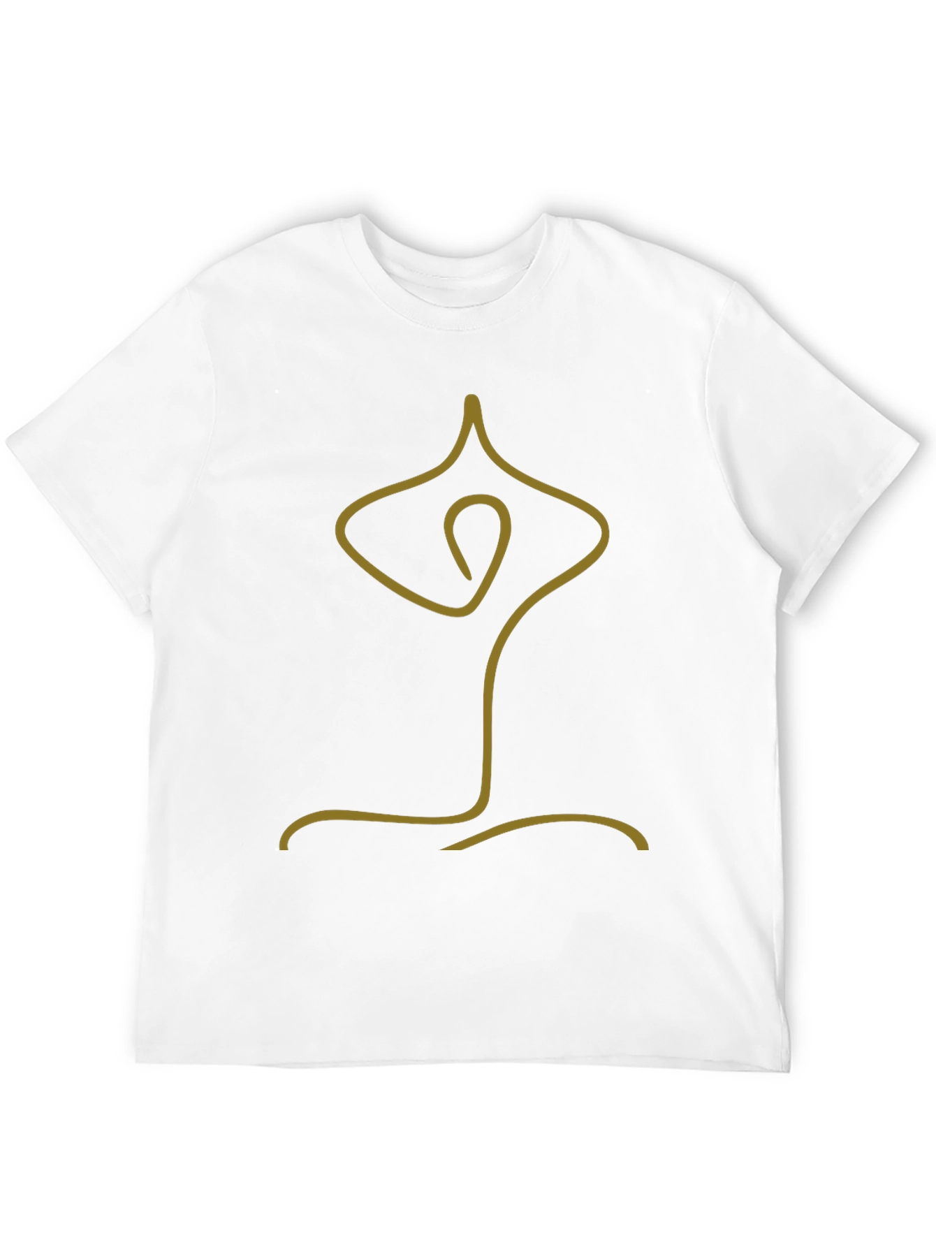 Minimalist Yoga Pose Graphic Tee