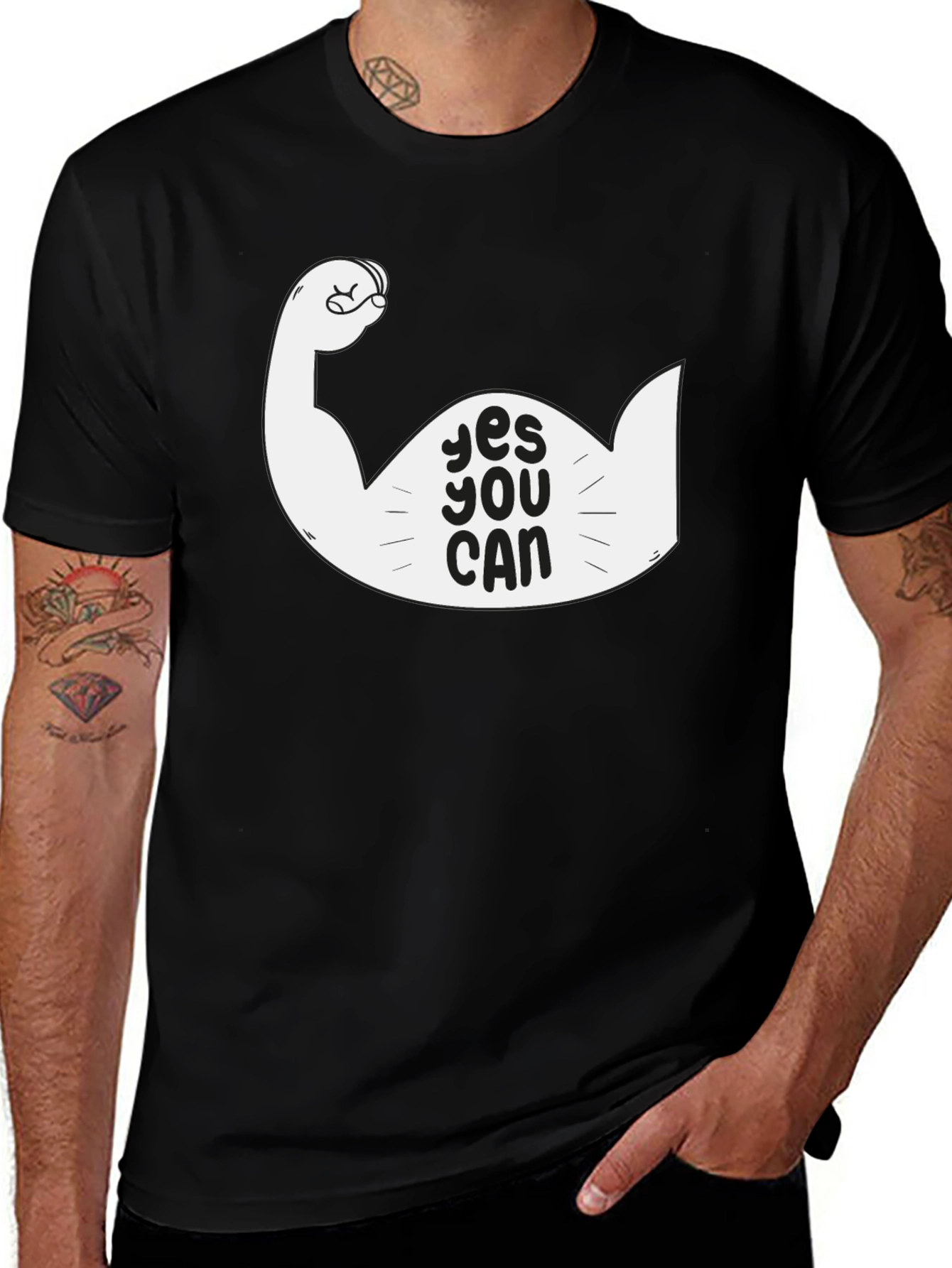 Yes You Can Graphic T-Shirt - Motivational Design