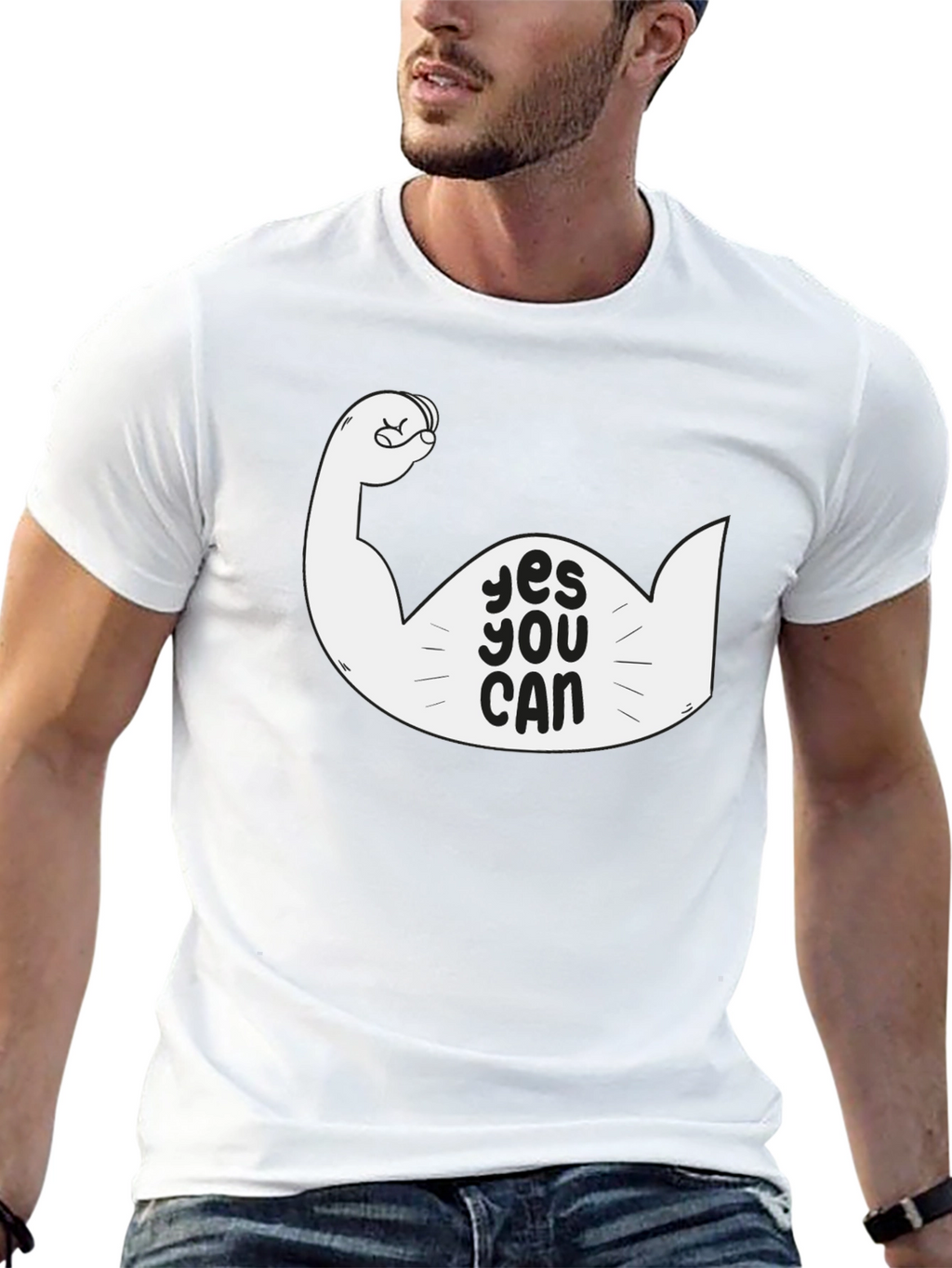 Yes You Can Graphic T-Shirt - Motivational Design