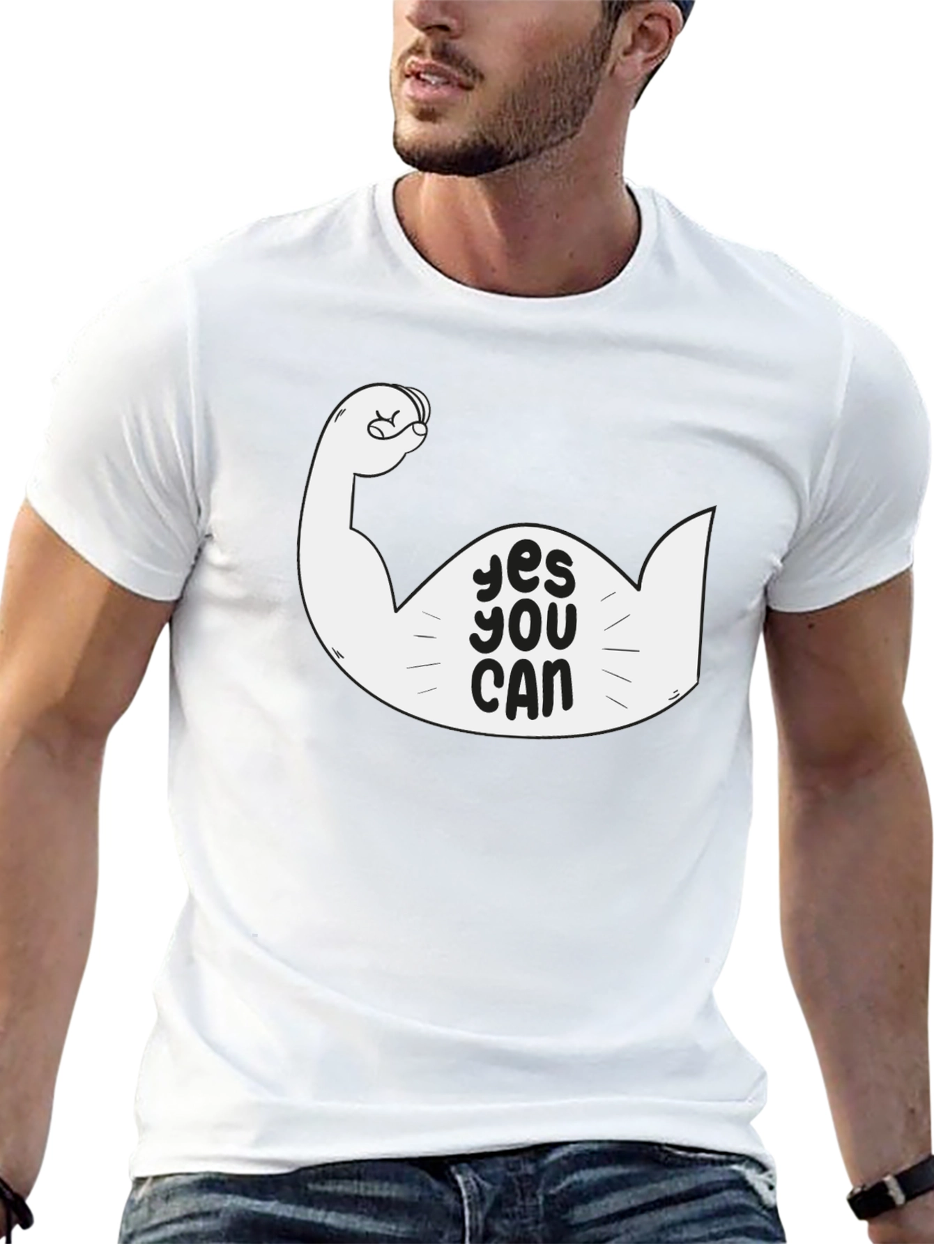 Yes You Can Graphic T-Shirt - Motivational Design