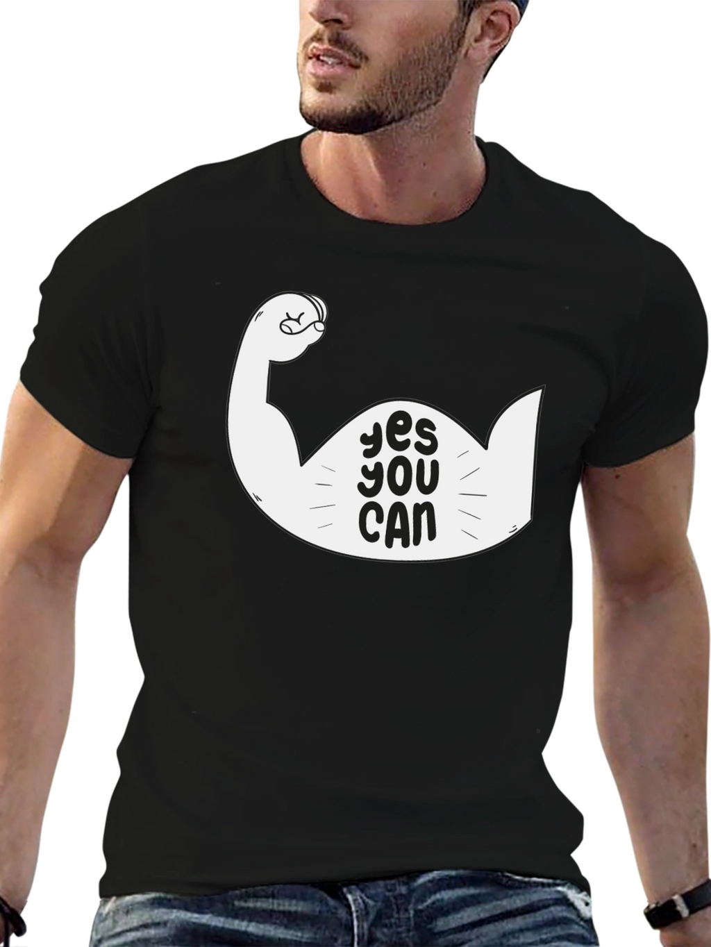 Yes You Can Graphic T-Shirt - Motivational Design